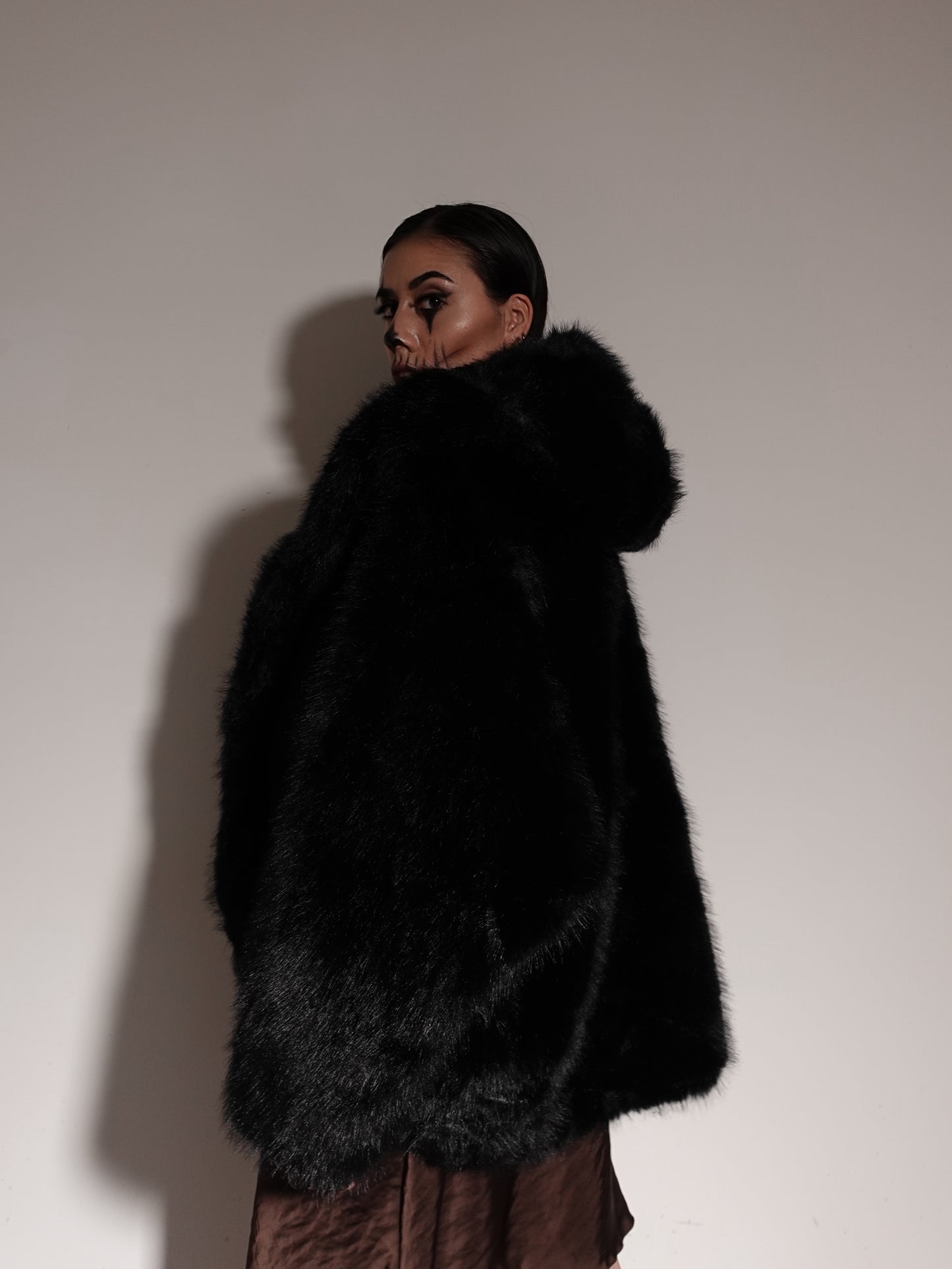 ECOFUR CON CAPPUCCIO MONTREUX - NERO 544