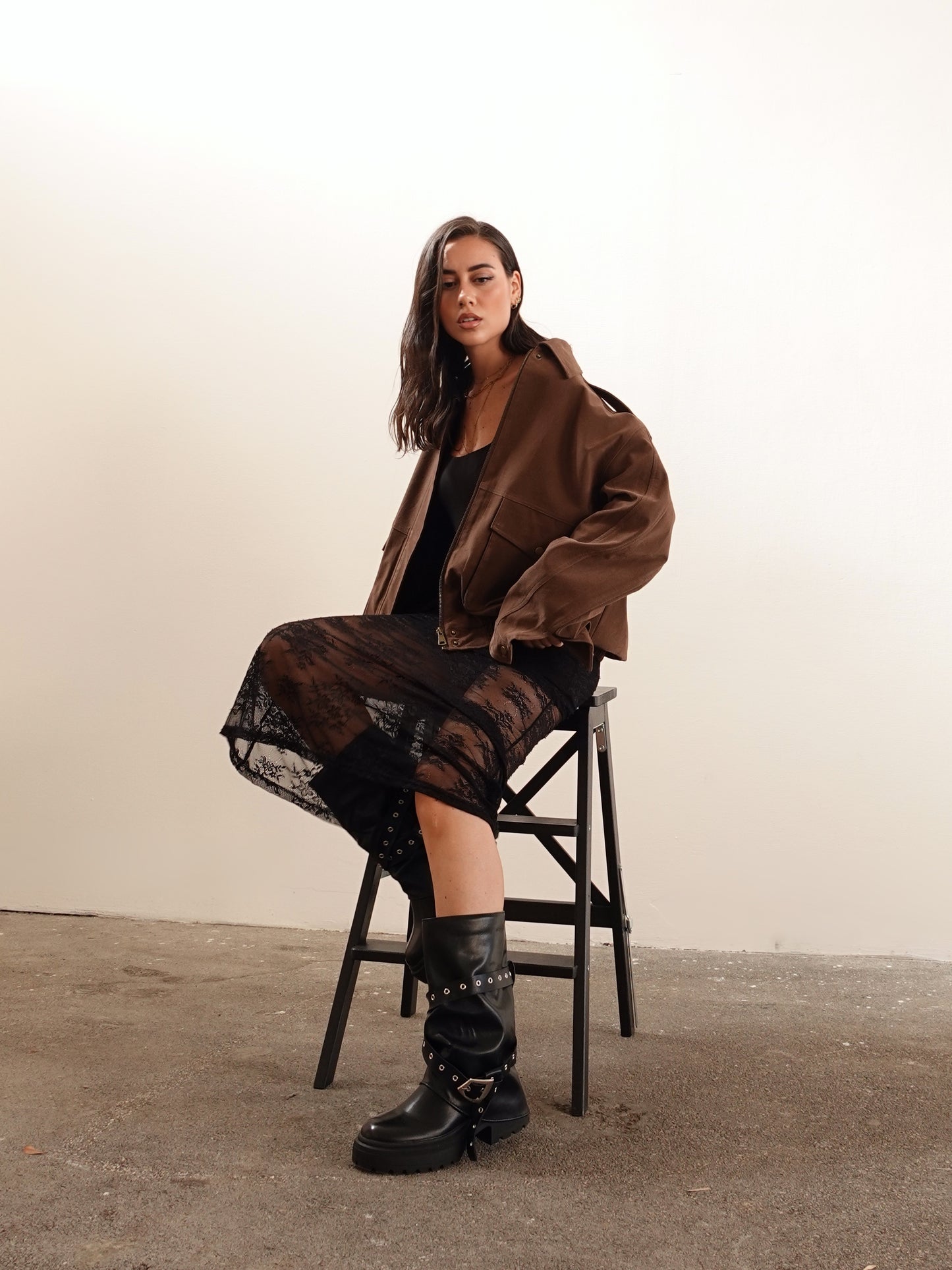 GIACCA SCAMOSCIATA CON TASCONI - TERRA 30148