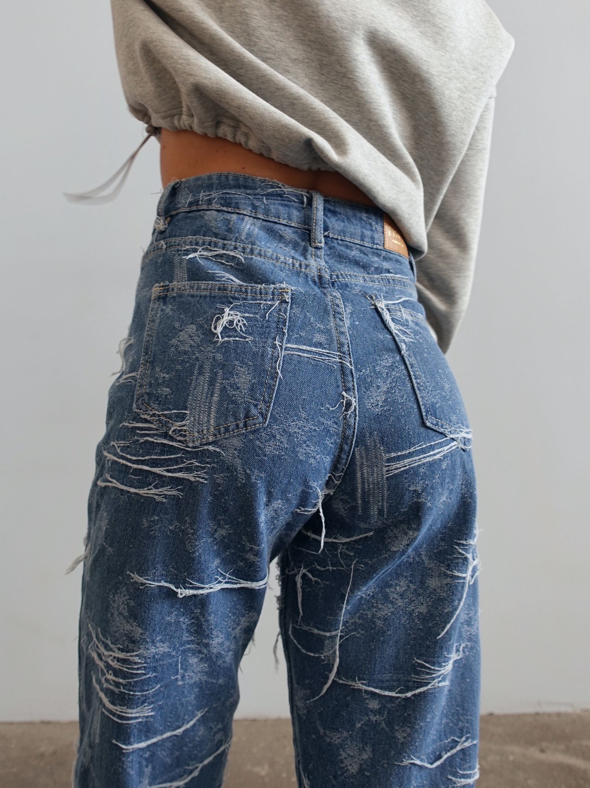JEANS WIDE LEG SPIDER - A694