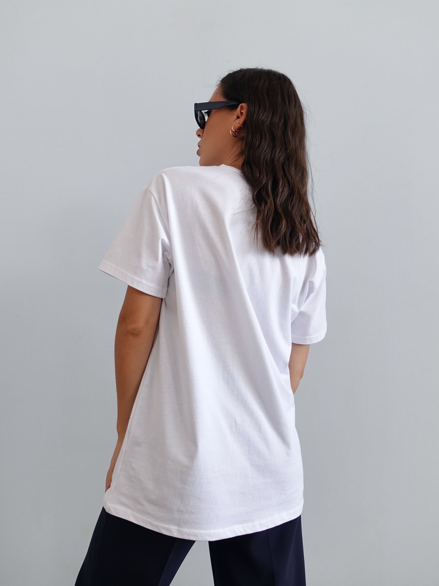 T-SHIRT OVER TOP QUALITY - BIANCO