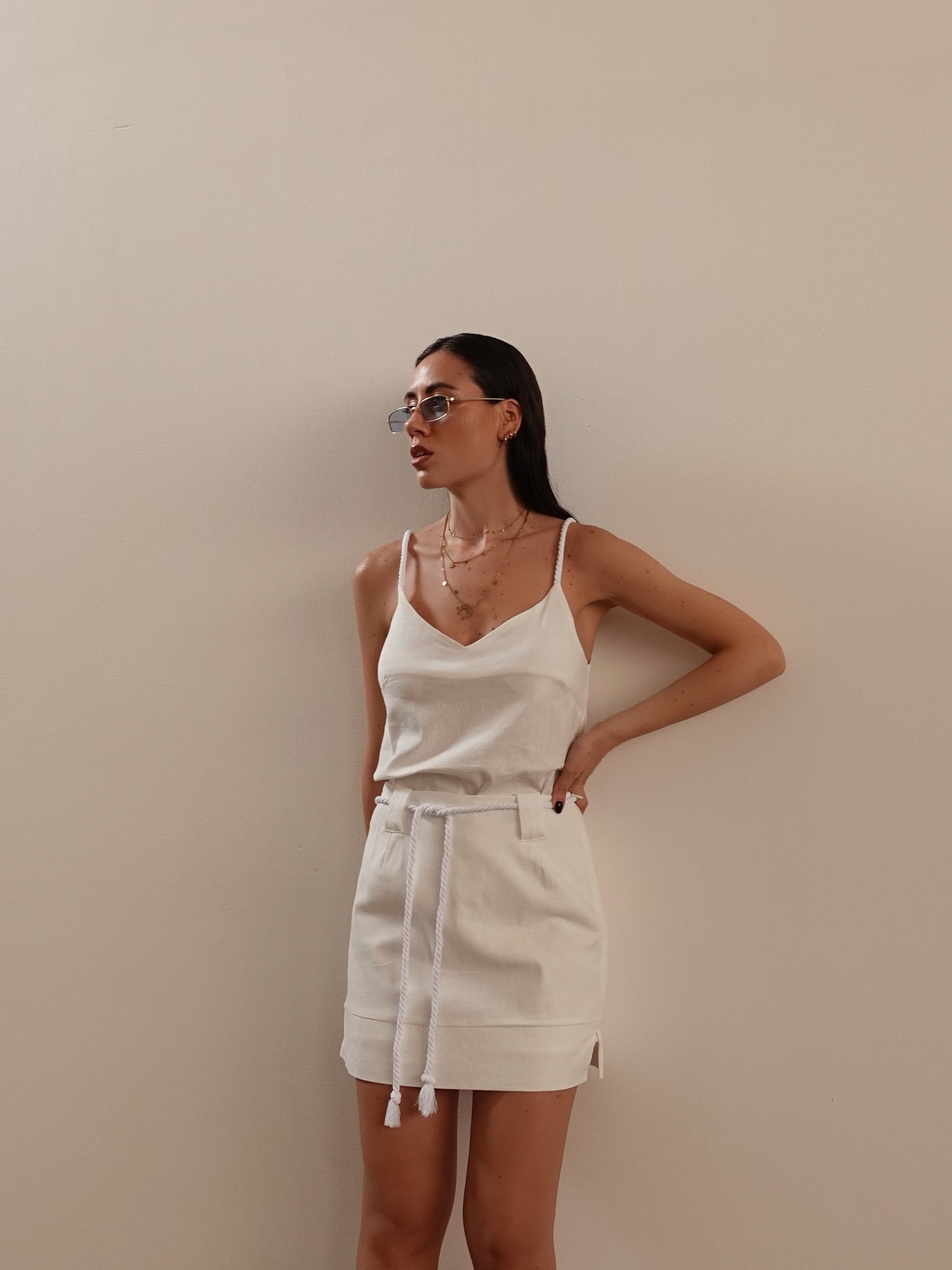 COORDINATO ROPE IN COTONE - BIANCO 13/14