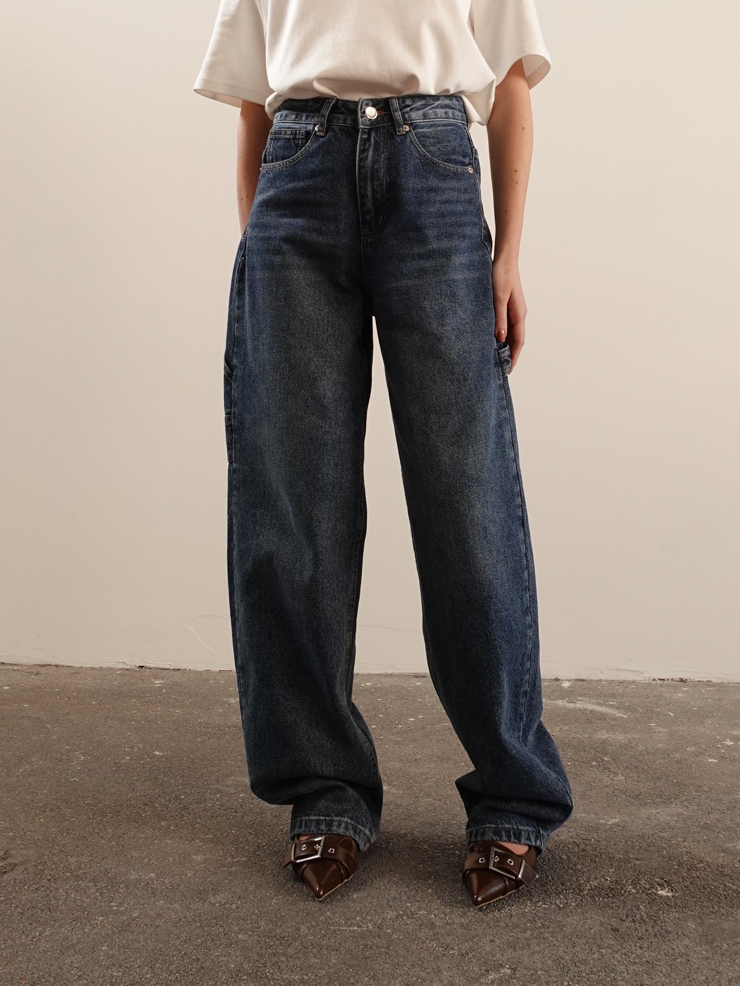 JEANS CARPENTER BAGGY FIT - DENIM MEDIO 3449