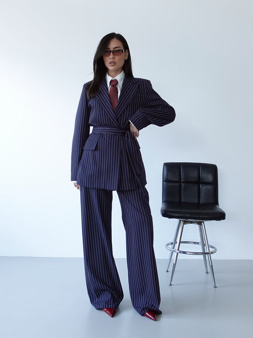 TAILLEUR GESSATO TIMES SQUARE - BLU 63775