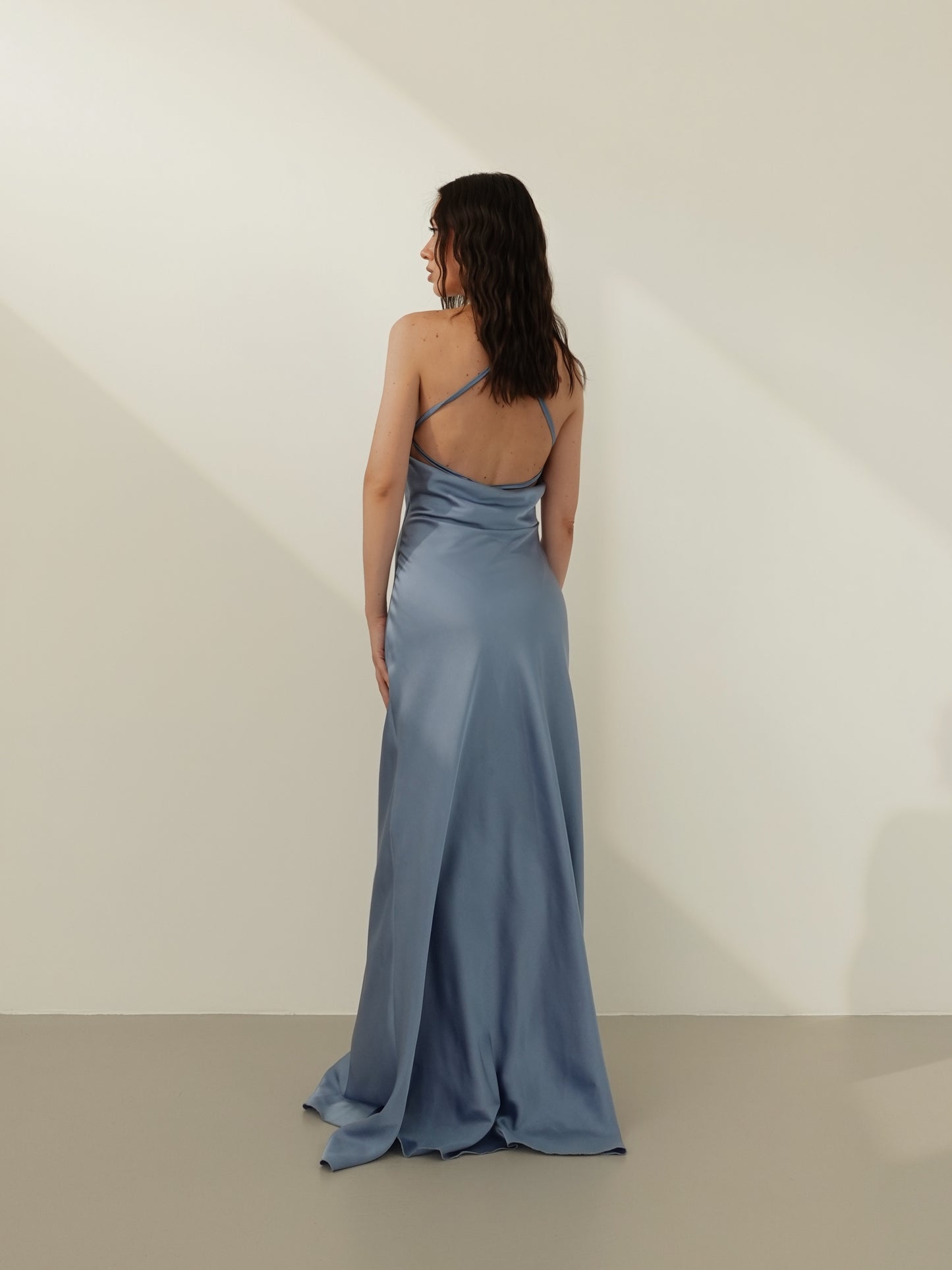 LONG DRESS DIANE - CERULEO 60536