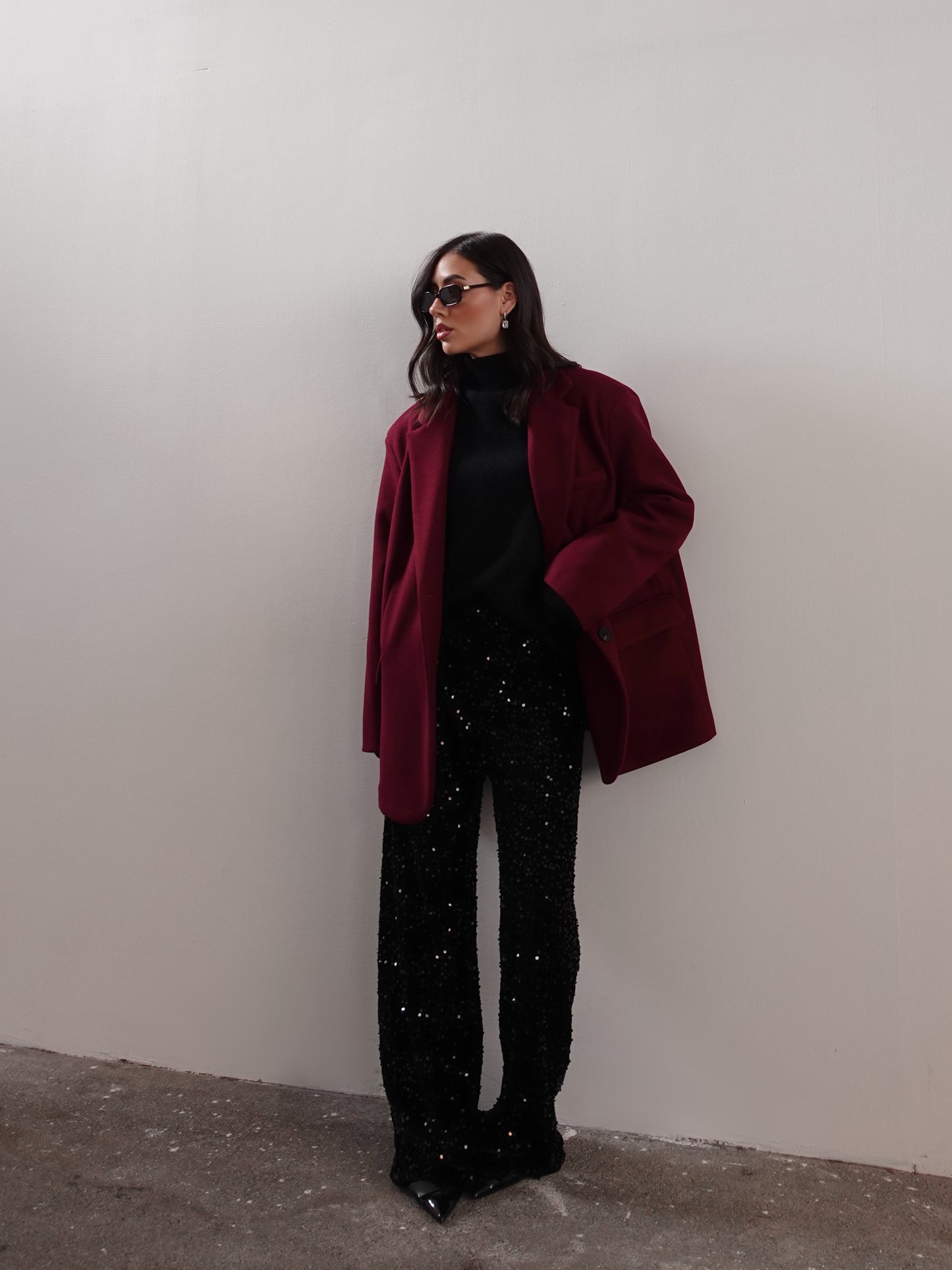 CAPPOTTO OVERSIZE - BURGUNDY VTGC-22
