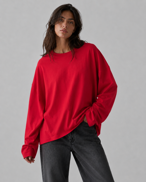 LONG-SLEEVE BASIC LUMINA - ROSSO LD6024