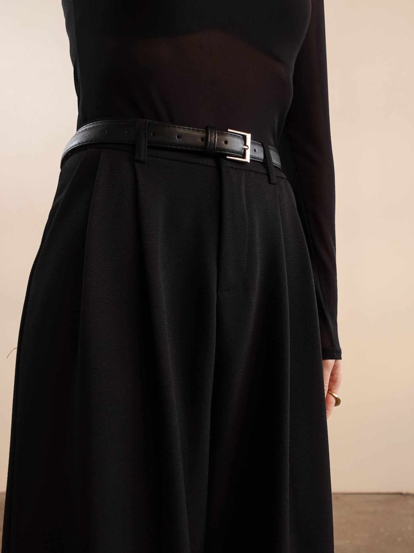 PANTALONI A PALAZZO LISBONA - NERO 68806