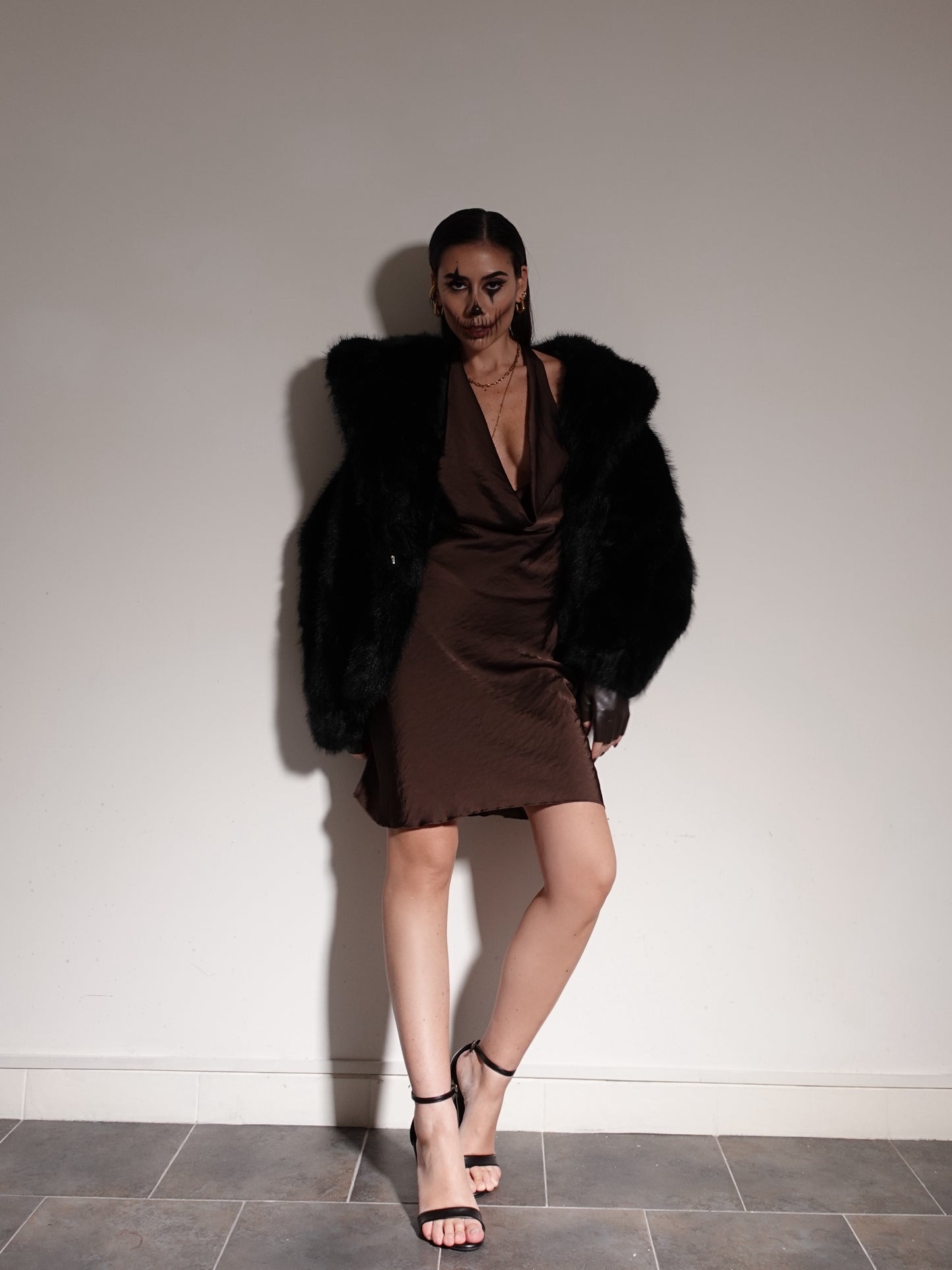 ECOFUR CON CAPPUCCIO MONTREUX - NERO 544