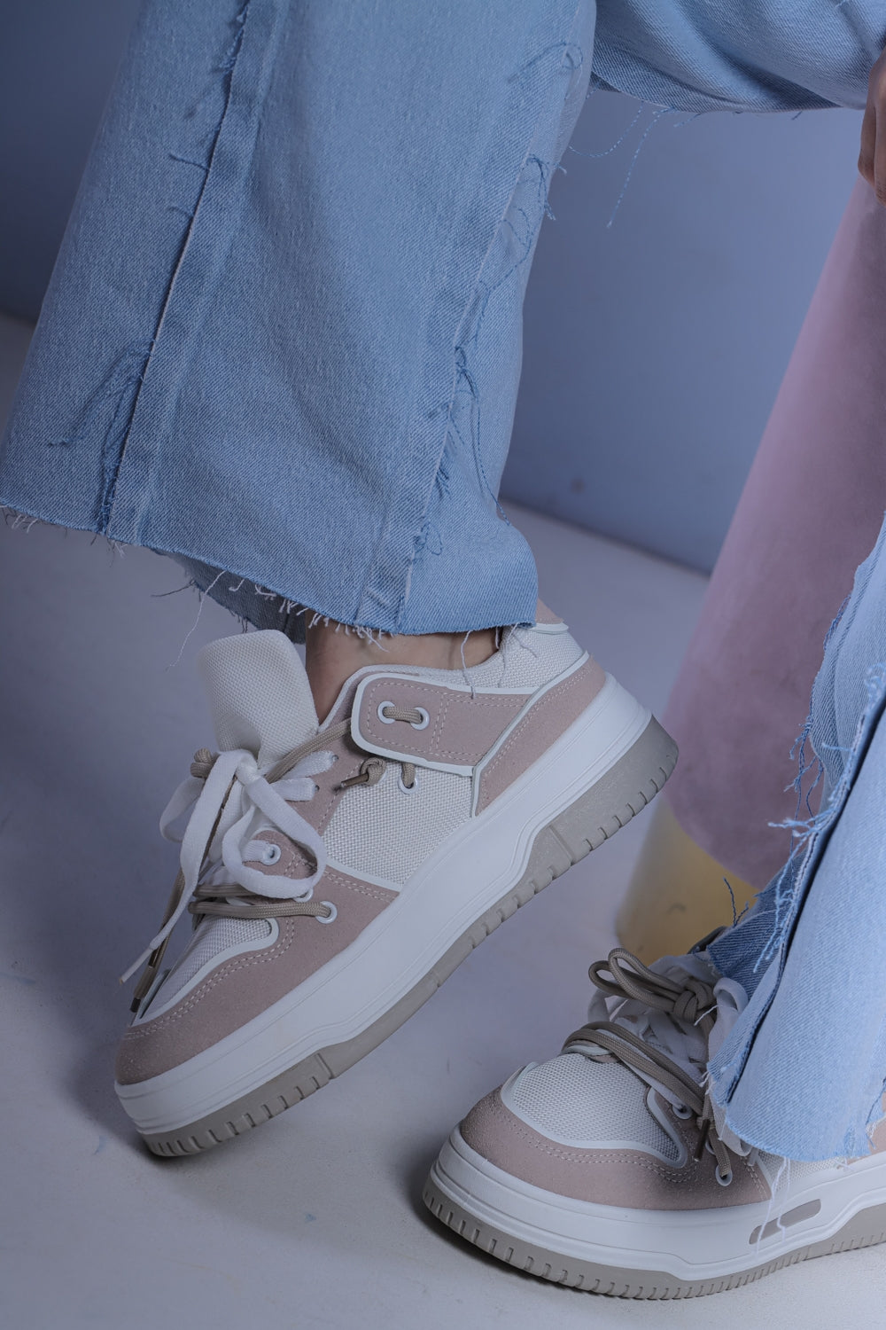 SNEAKERS OFF - BIANCO/TORTORA N07