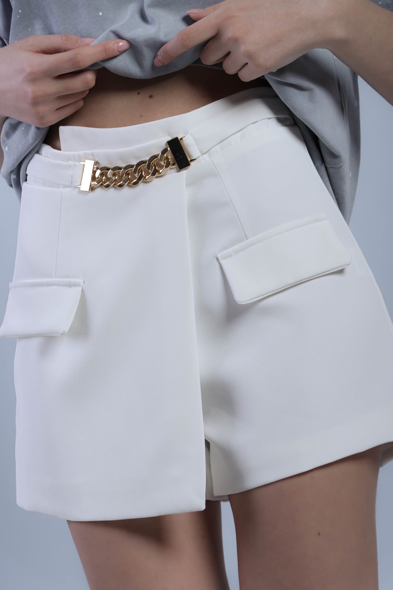 PANTAGONNA CON CATENINA ORO - BIANCO 69007