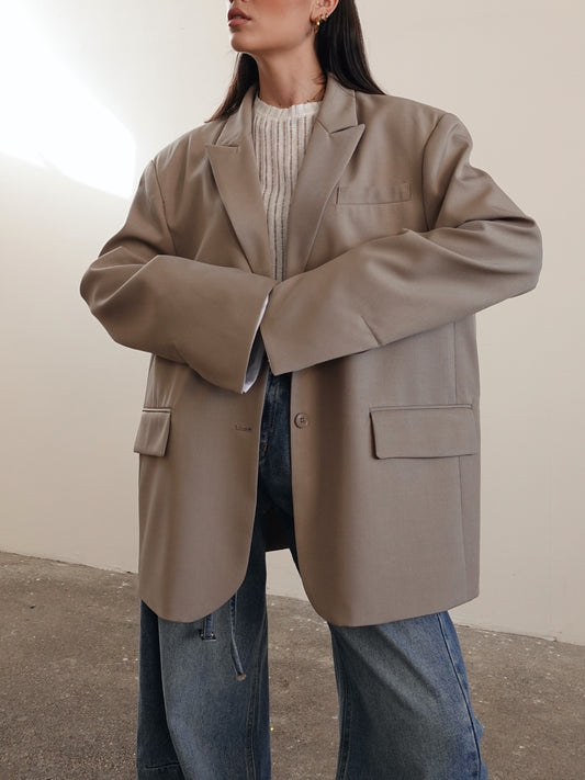 BLAZER OVERSIZE TIMES SQUARE - TAUPE 3151
