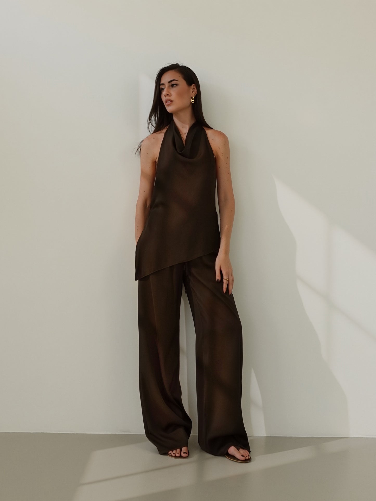 COORDINATO SATIN ACAPULCO - CIOCCOLATO 48514