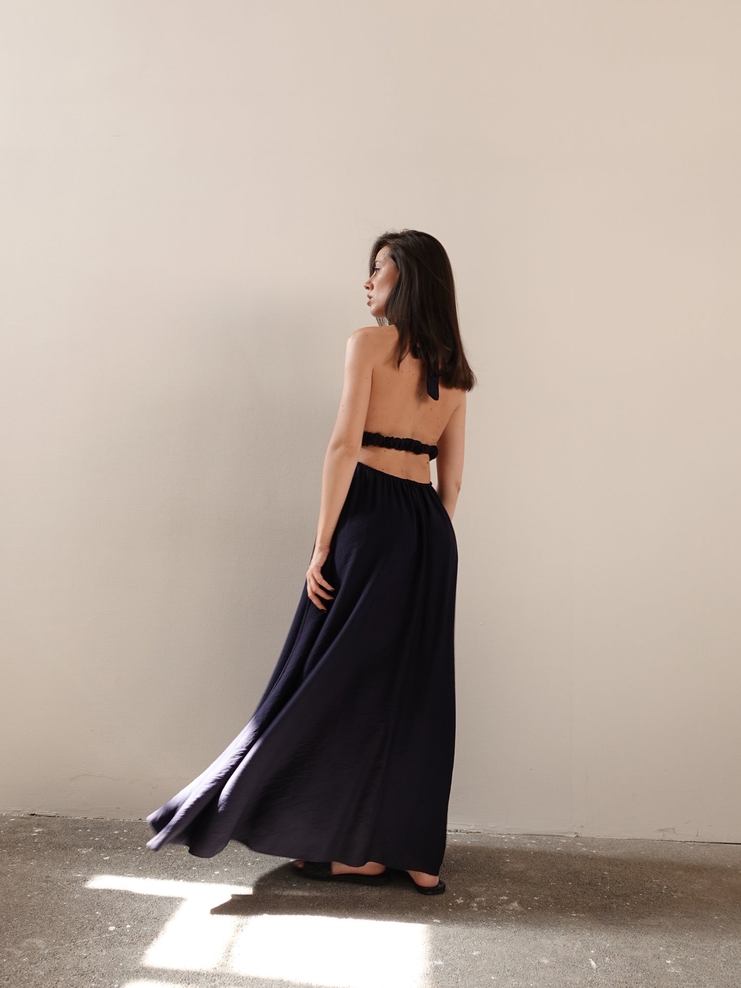 LONG DRESS ATHENA - BLU NOTTE 26859