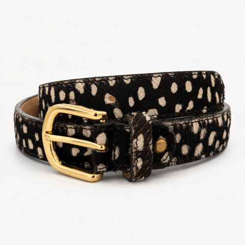 CINTURA BAMBI IN VERA PELLE - NERO