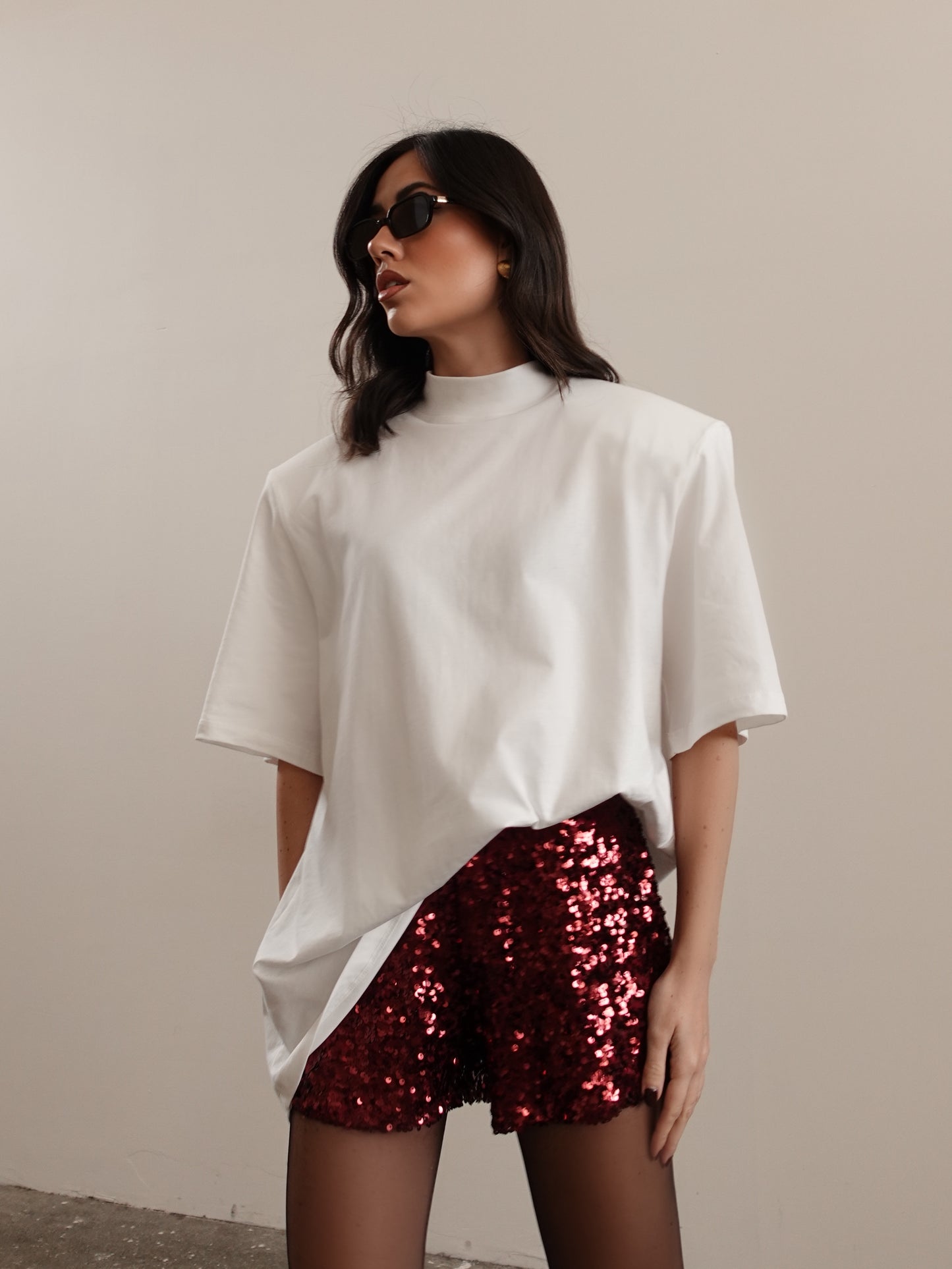 T-SHIRT GILDA CON SPALLINE - BIANCO