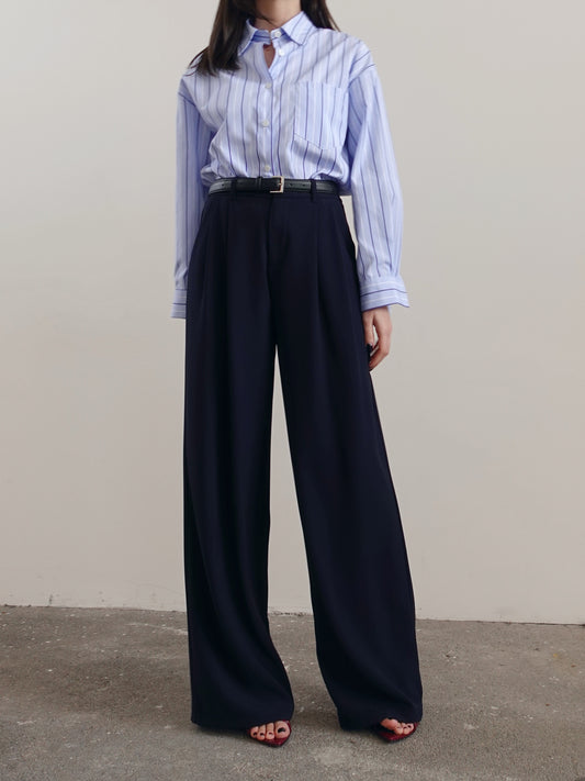 PANTALONI A PALAZZO LISBONA - BLU 68806