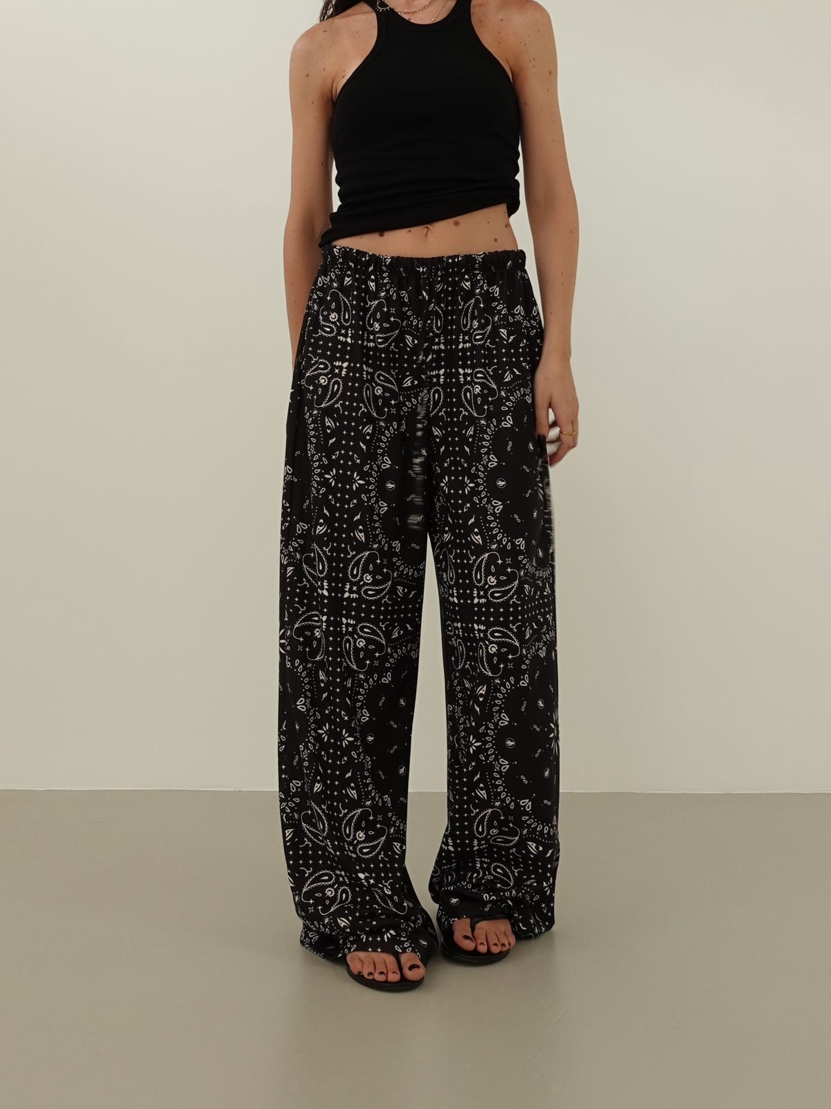 PANTALONI LEGGERI FANTASY - NERO 006414
