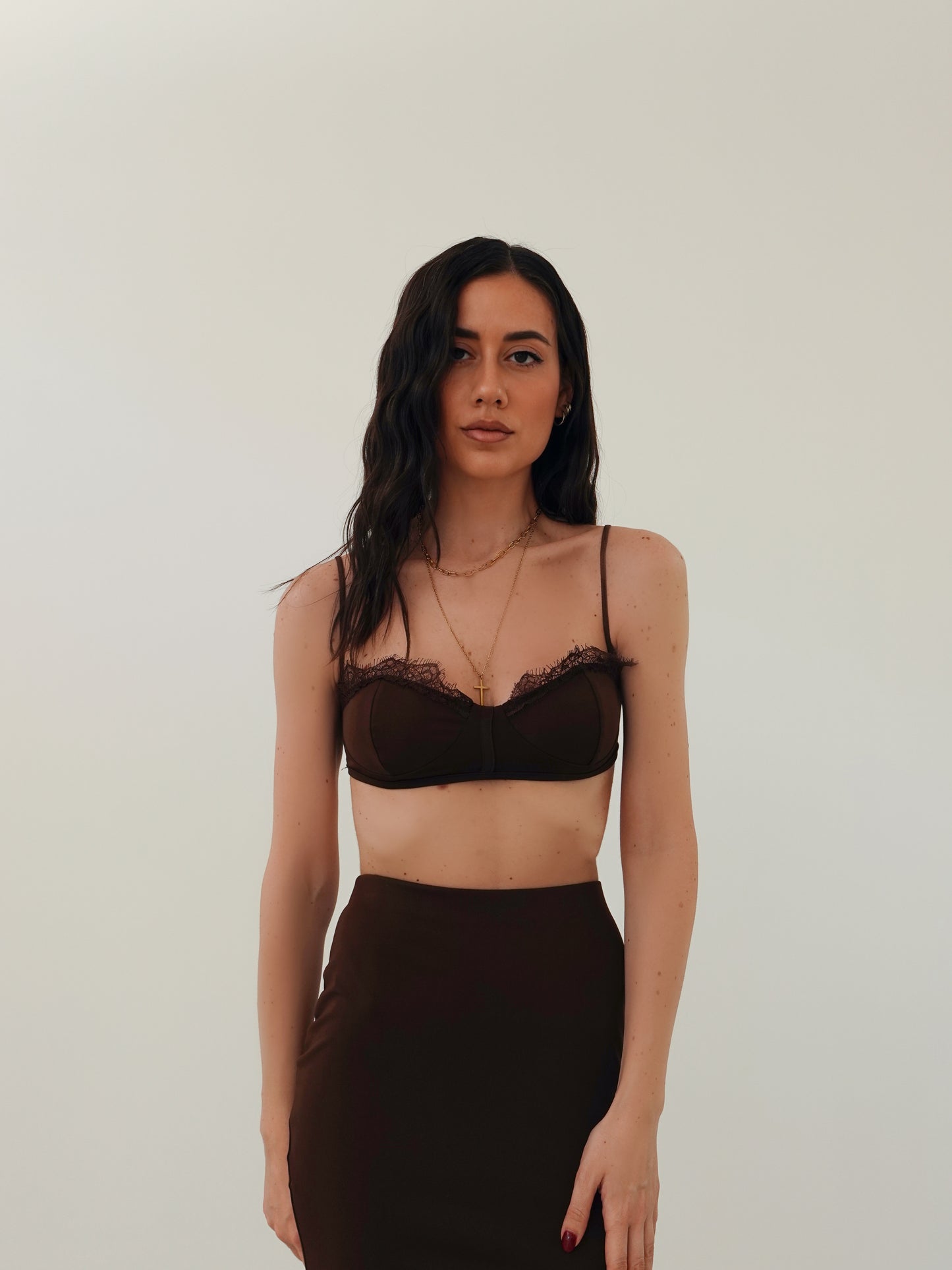 COORDINATO LINGERIE - MARRONE 20344