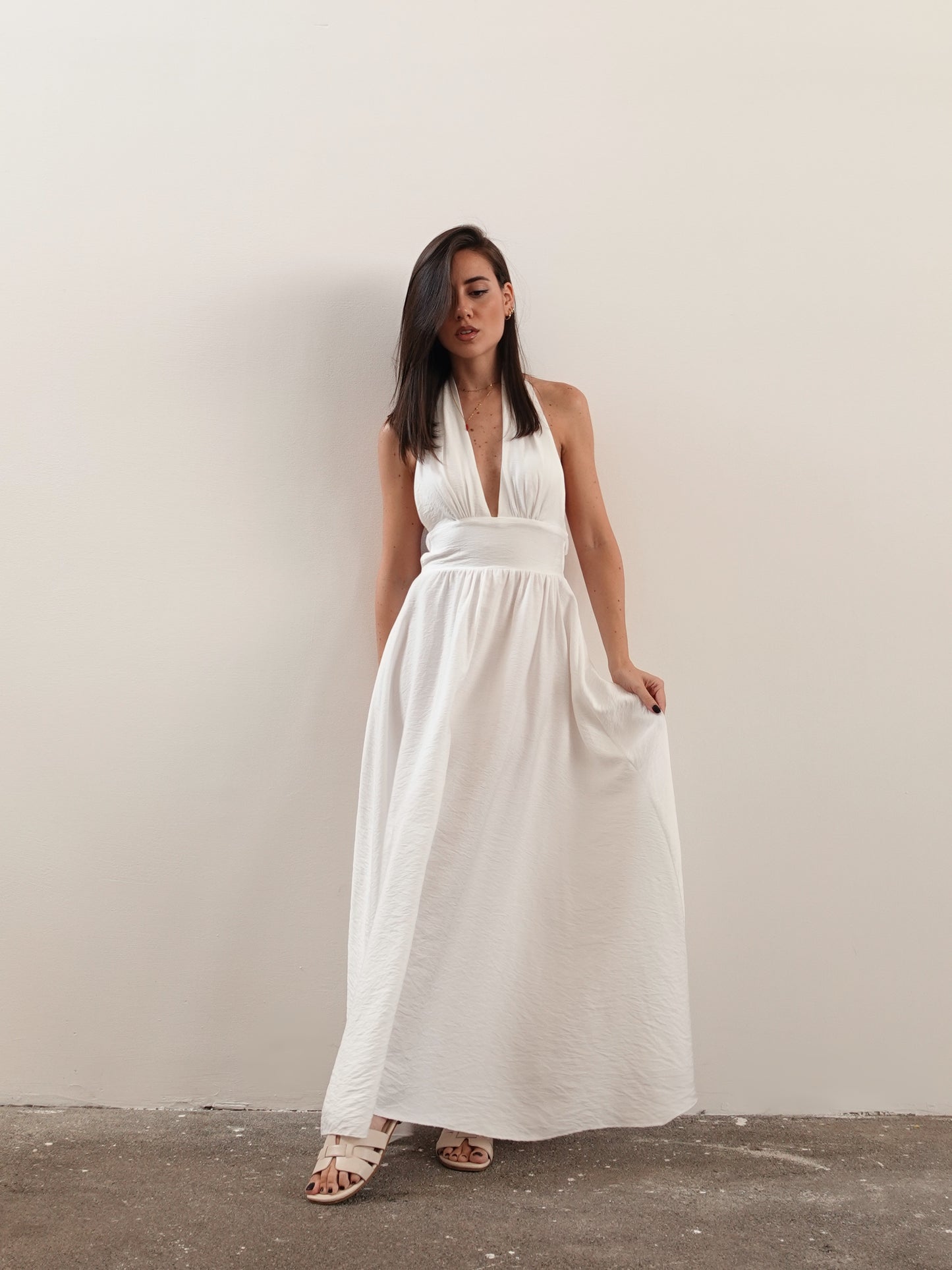 LONG DRESS ATHENA - BIANCO 26859