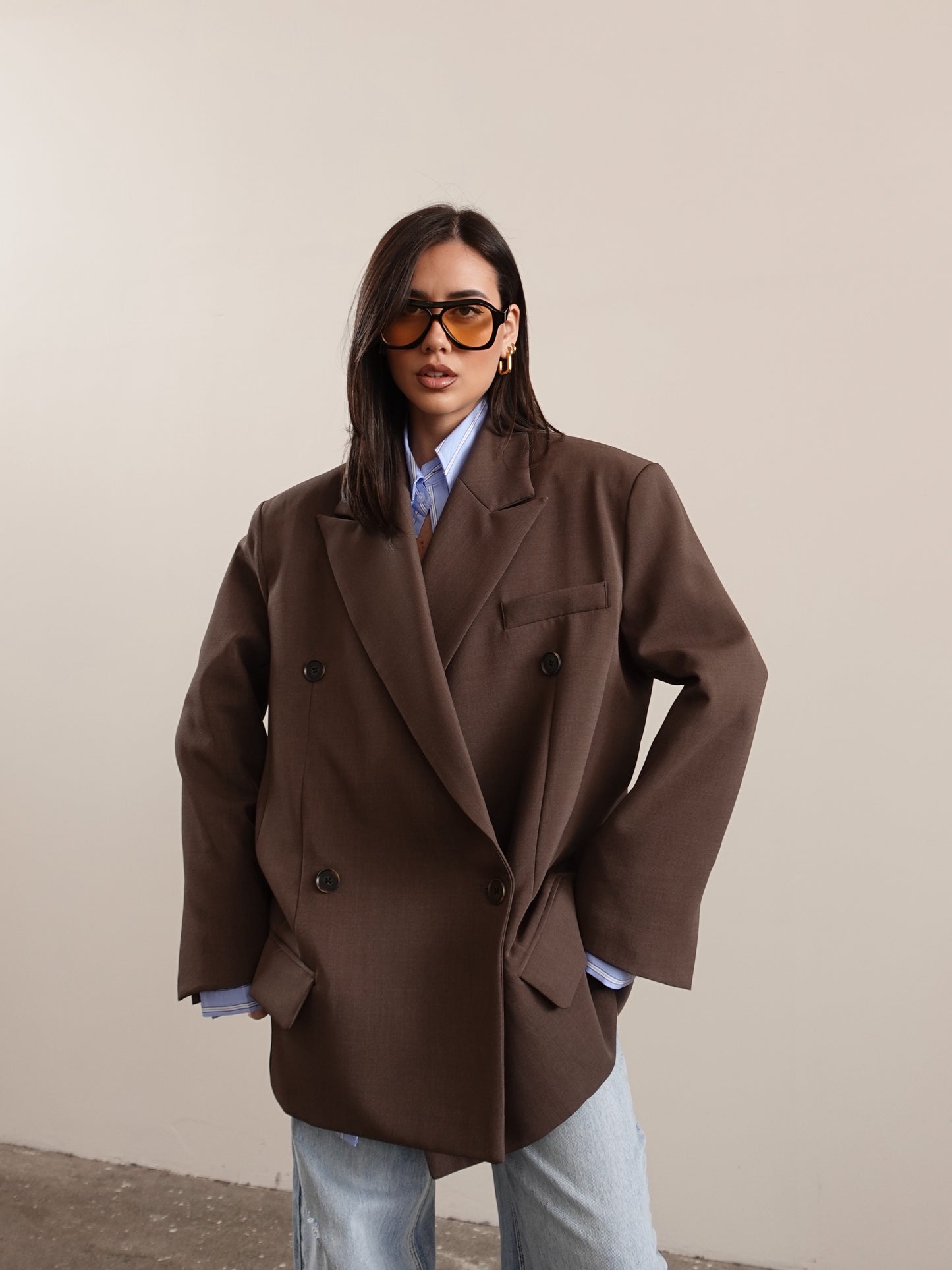 BLAZER MAN DOPPIOPETTO - CAFFE' 25262