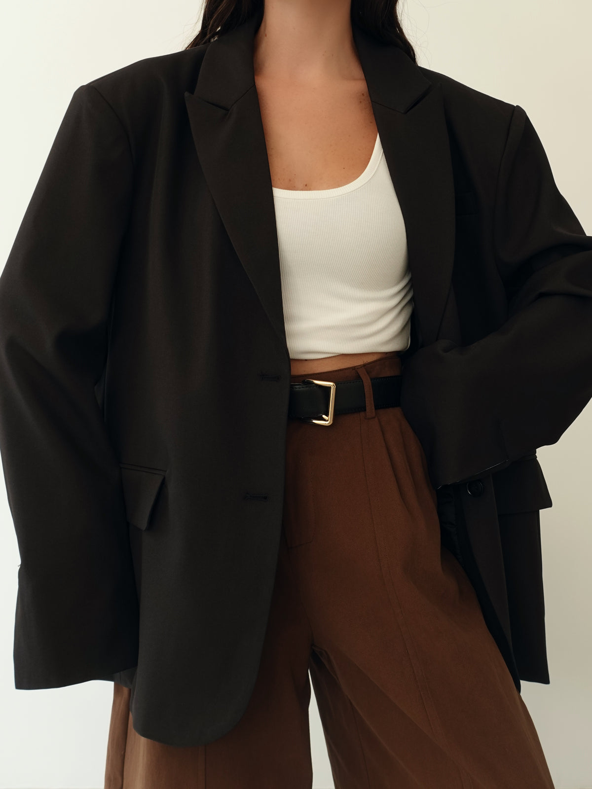BLAZER OVERSIZE TIMES SQUARE - NERO 3151
