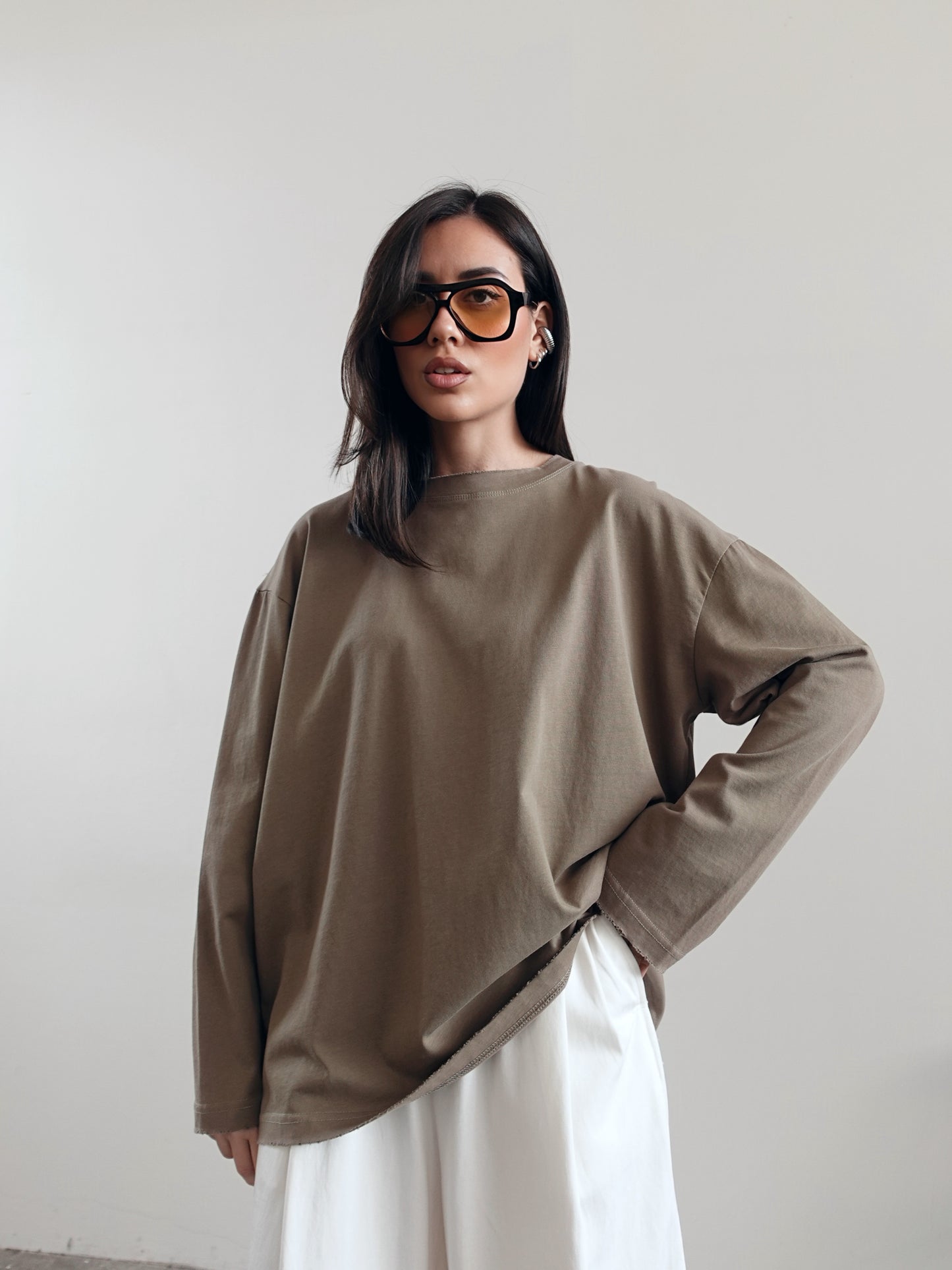 LONG-SLEEVE IN COTONE - VERDE 19298