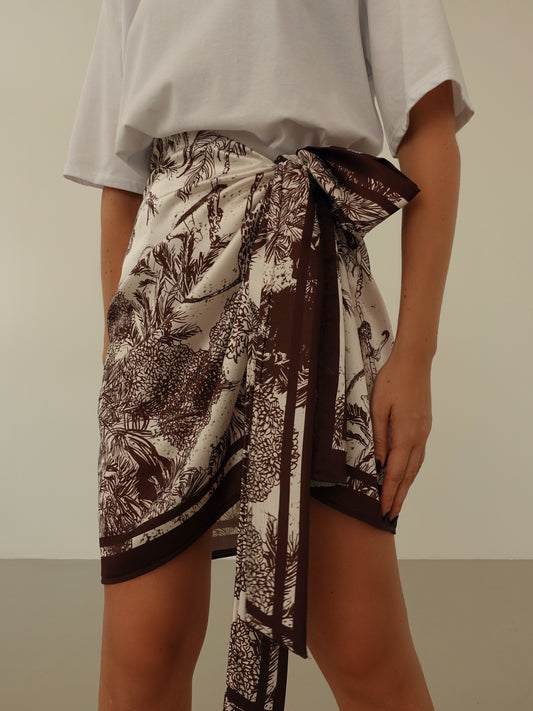 GONNA PAREO JUNGLE - MARRONE 48521