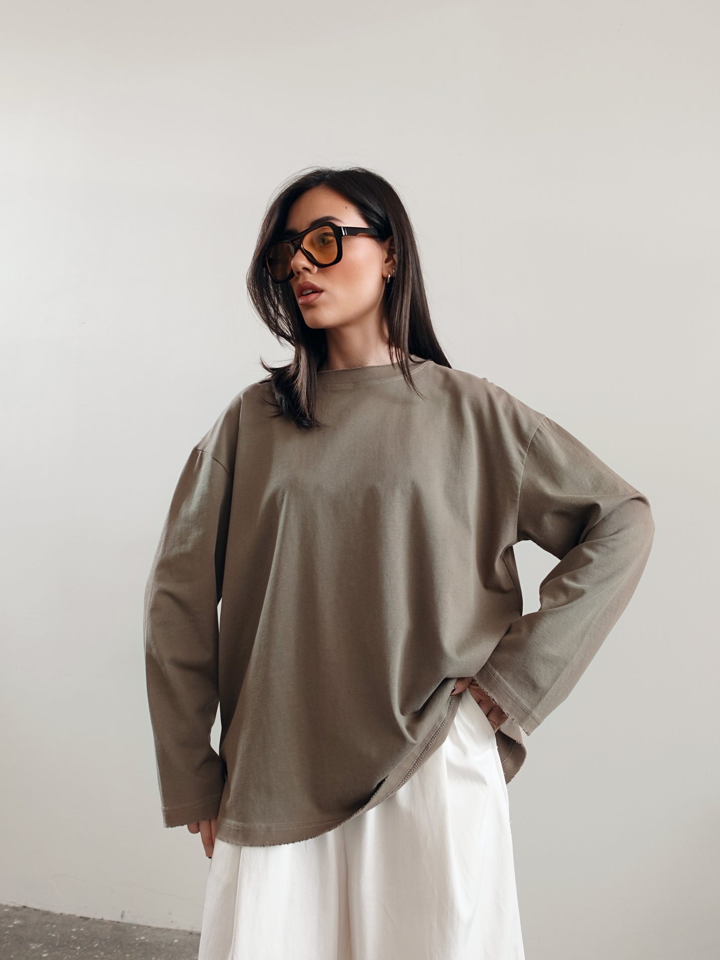 LONG-SLEEVE IN COTONE - VERDE 19298