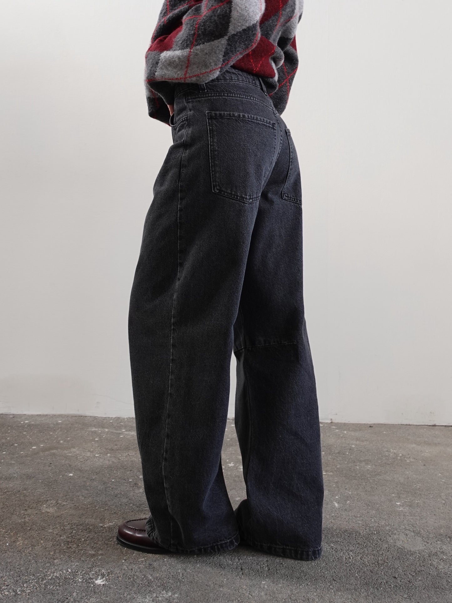 JEANS BALLOON FIT BY H143 - NERO SLAVATO