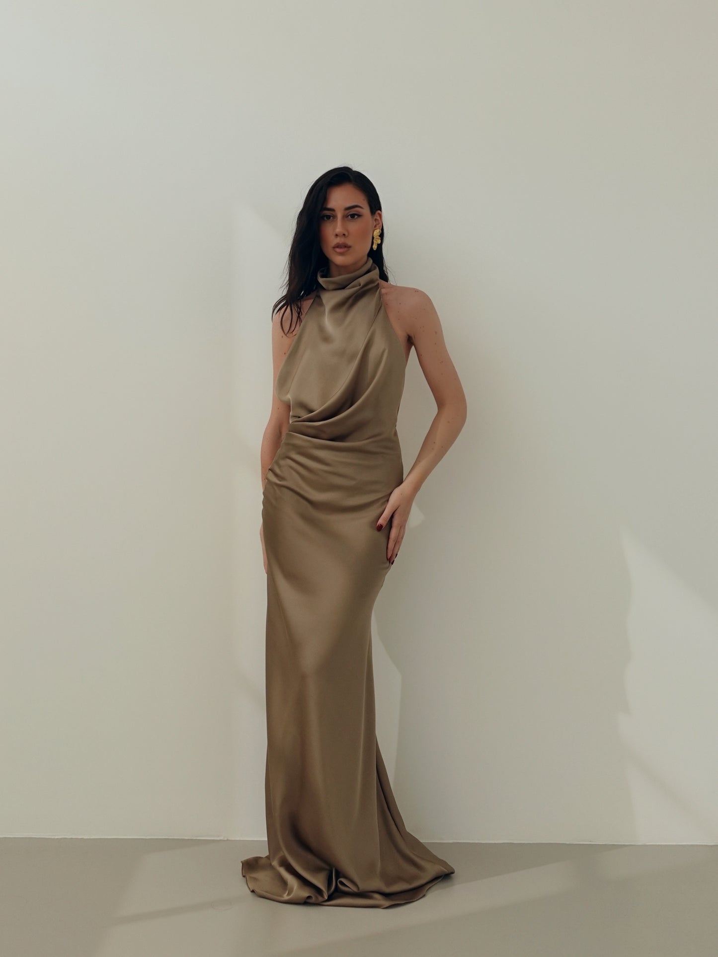 LONG DRESS PARTENOPE - BRONZO 60503