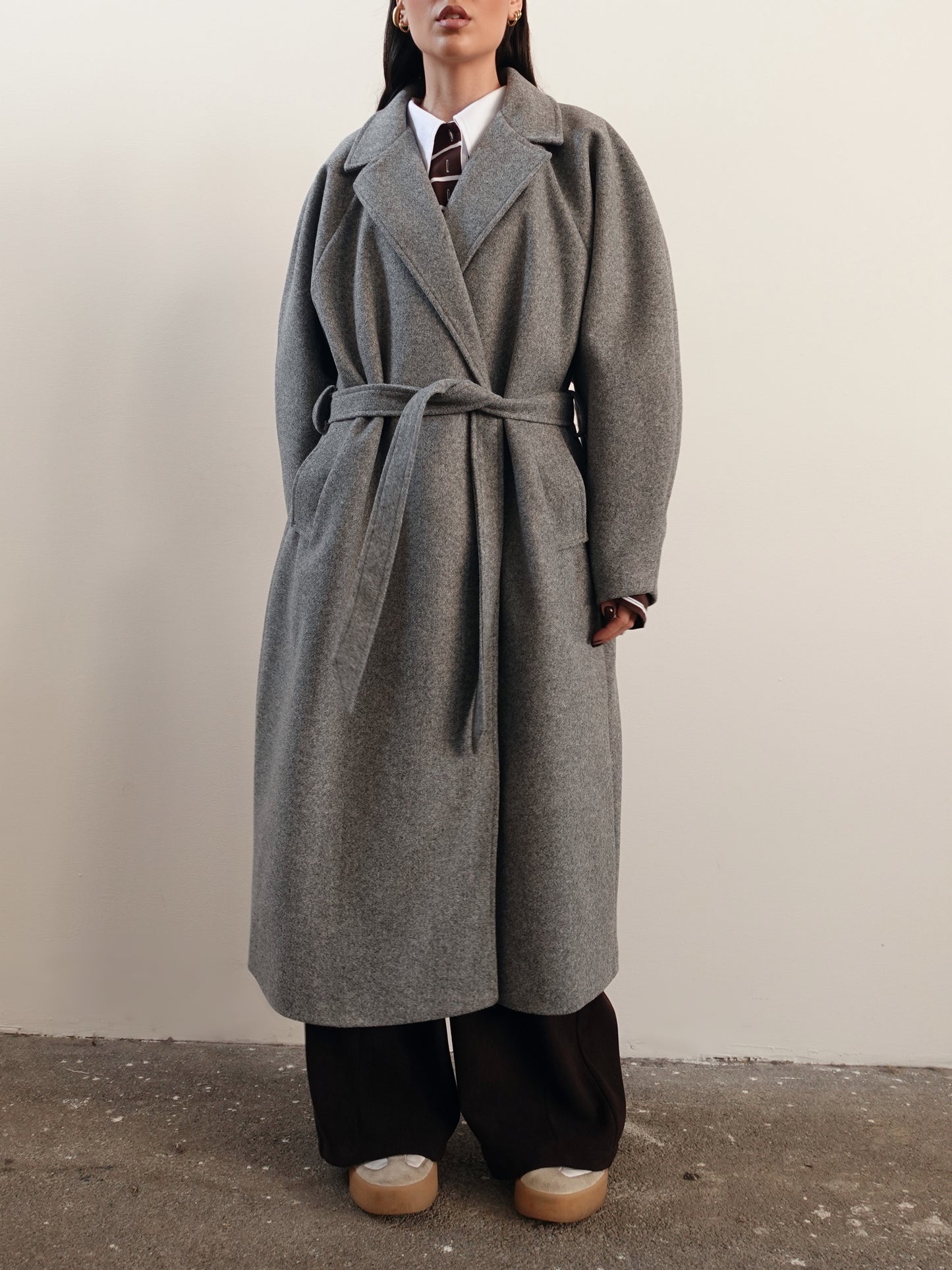 CAPPOTTO LUNGO OVERSIZE BALLOON FIT - GRIGIO CAP2