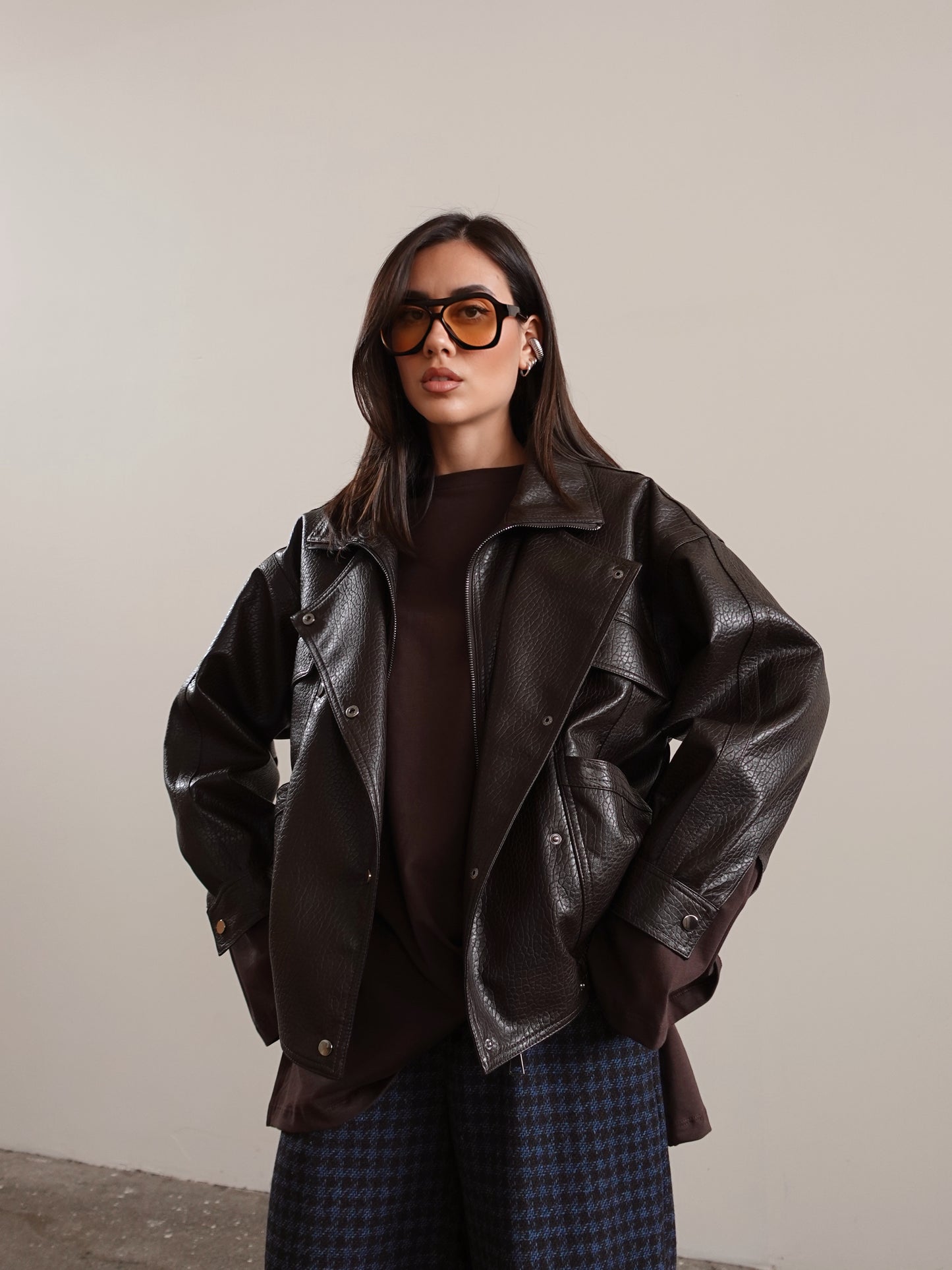 CHIODO JAPAN IN ECOPELLE - CIOCCOLATO 16182