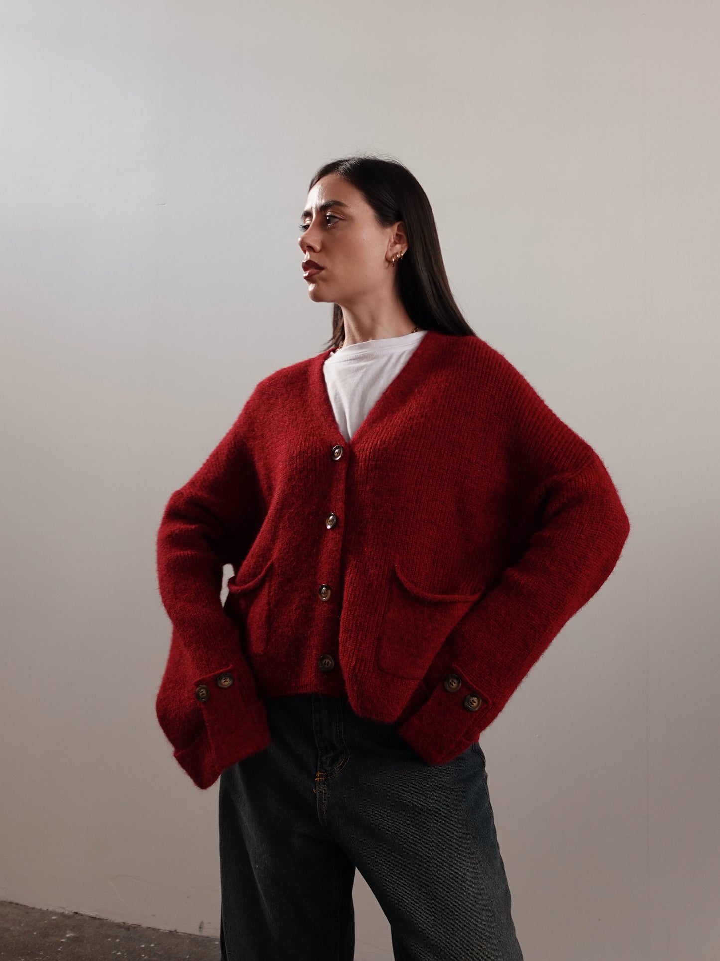 CARDIGAN IN LANA COURMAYEUR (+ COLORI) 7100