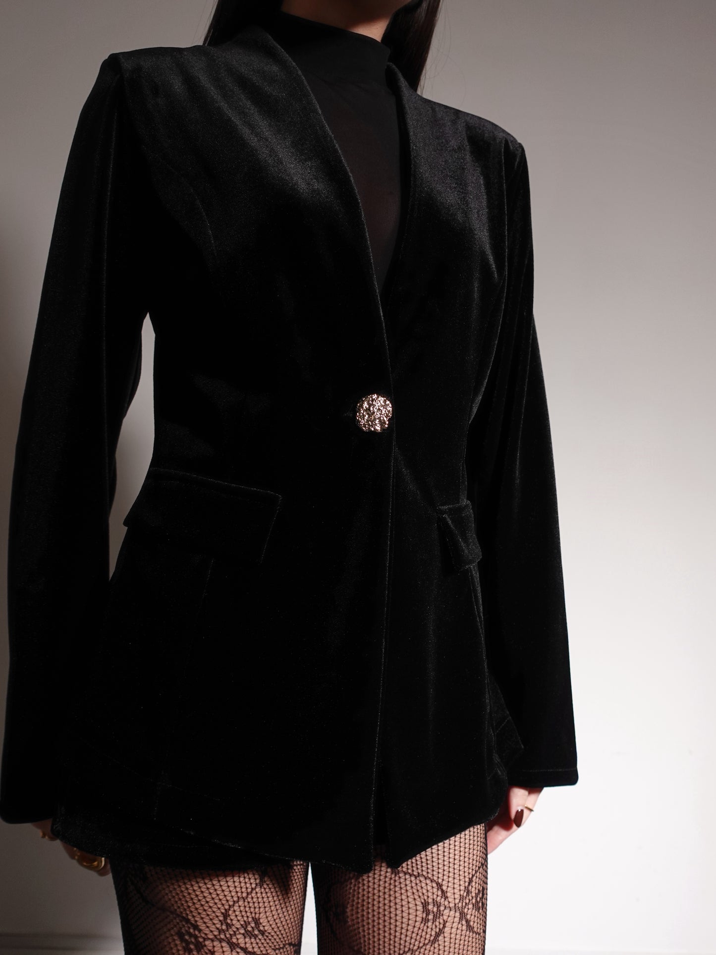 COORDINATO VELVET - NERO 45058/45059