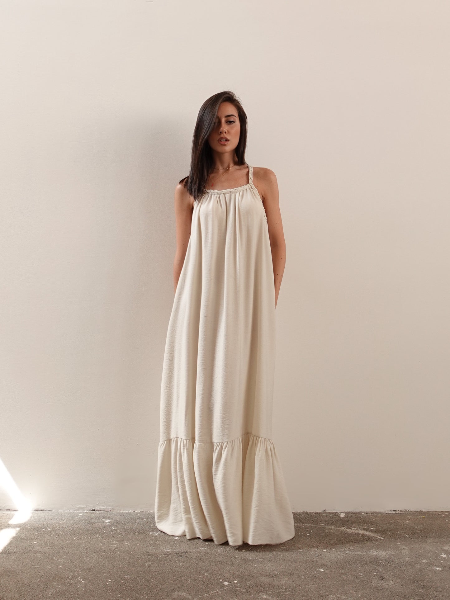 LONG DRESS ROPE - BEIGE 5538