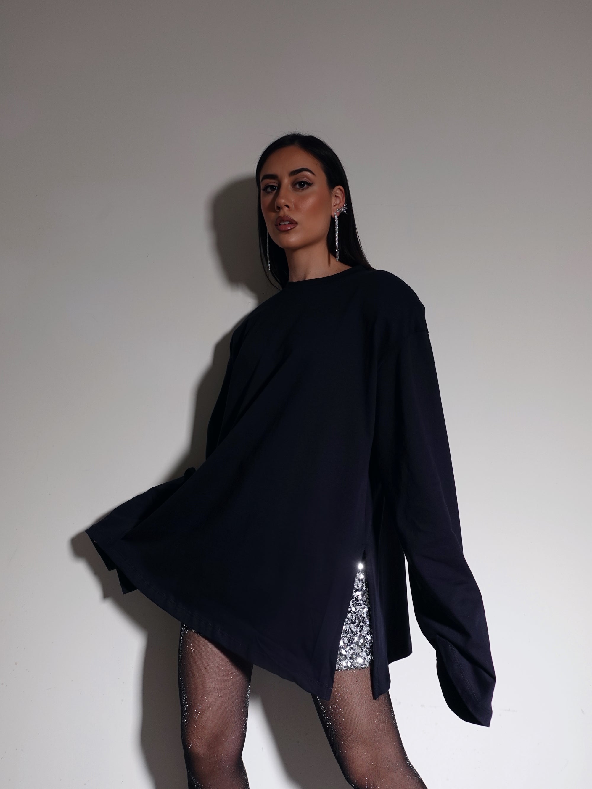 LONG SLEEVE CON SPALLINE - BLU
