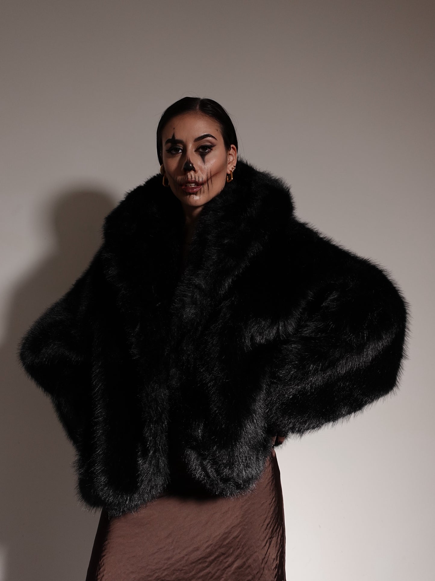 ECOFUR CON CAPPUCCIO MONTREUX - NERO 544