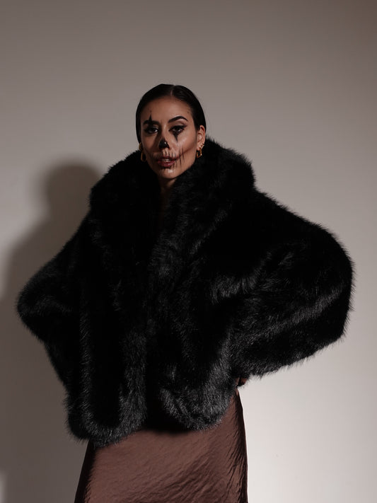 ECOFUR CON CAPPUCCIO MONTREUX - NERO 544