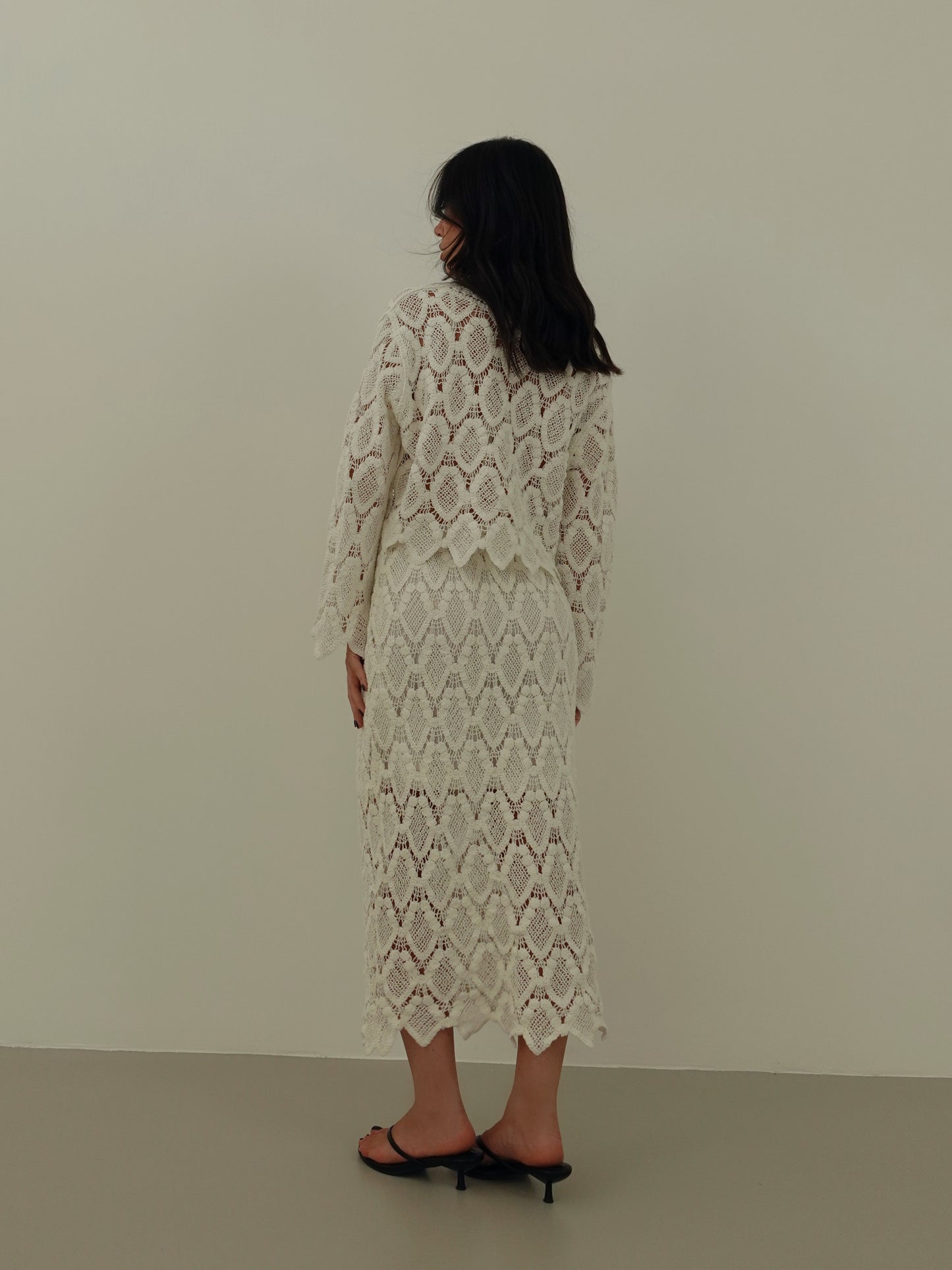 COORDINATO DUBAI IN MACRAME' - BIANCO 38004/28043