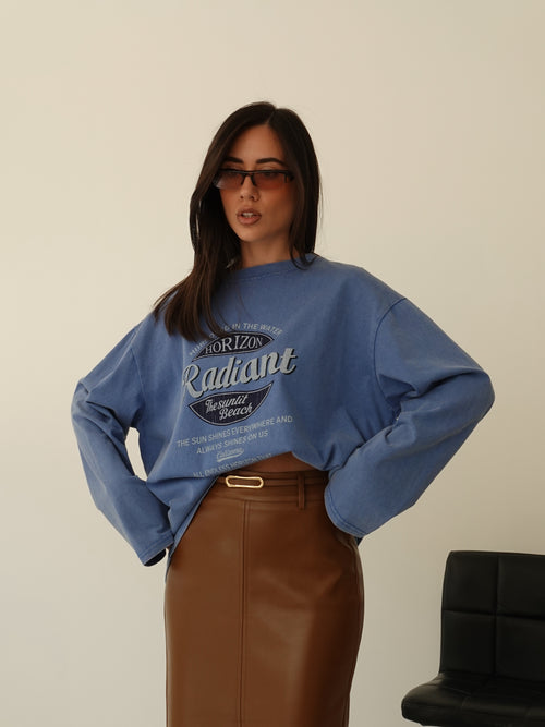 LONG-SLEEVE RADIANT - CERULEO 26205