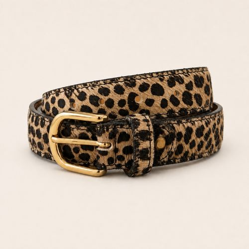 CINTURA BAMBI IN VERA PELLE - BEIGE