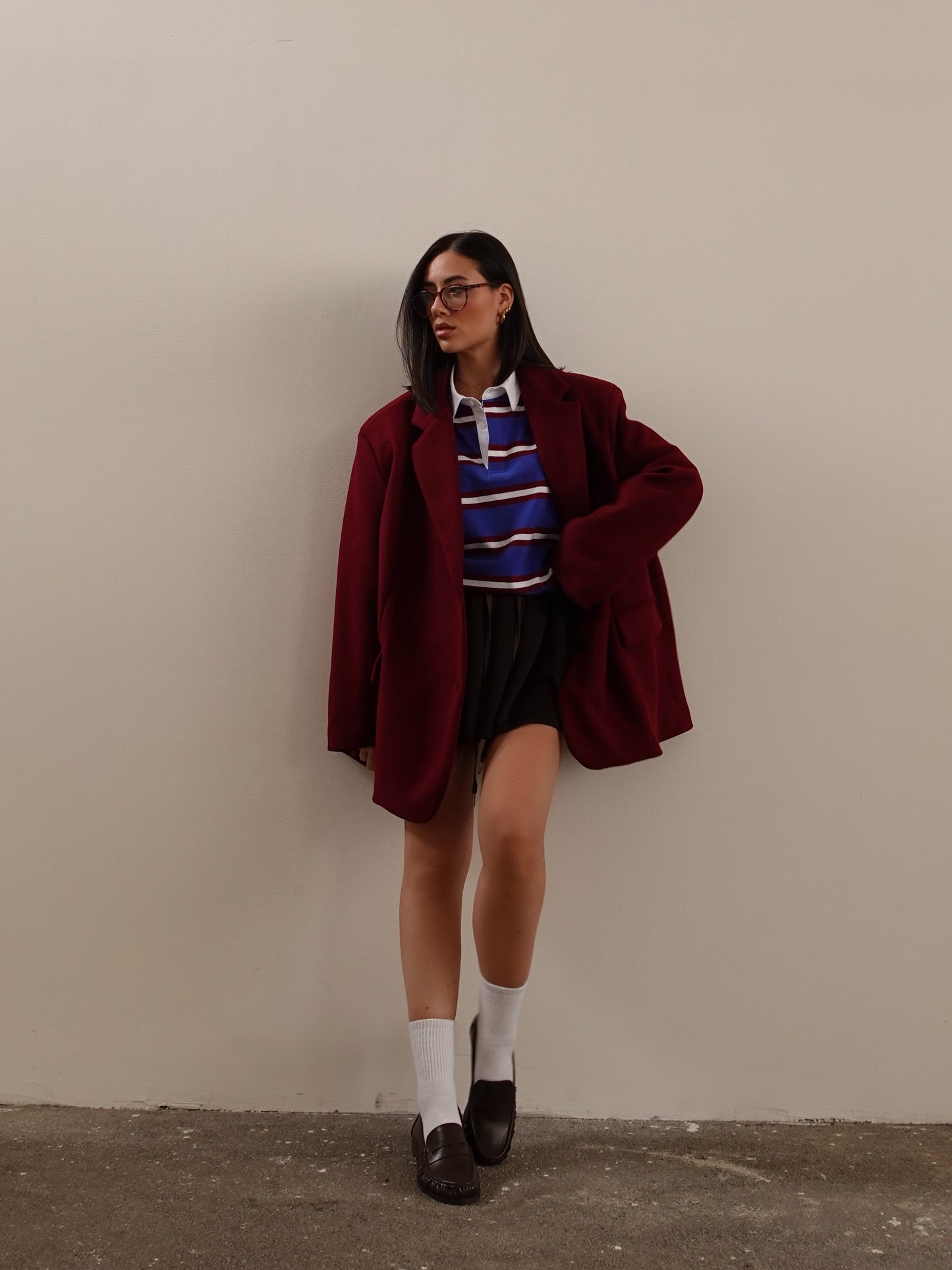 CAPPOTTO OVERSIZE - BURGUNDY VTGC-22