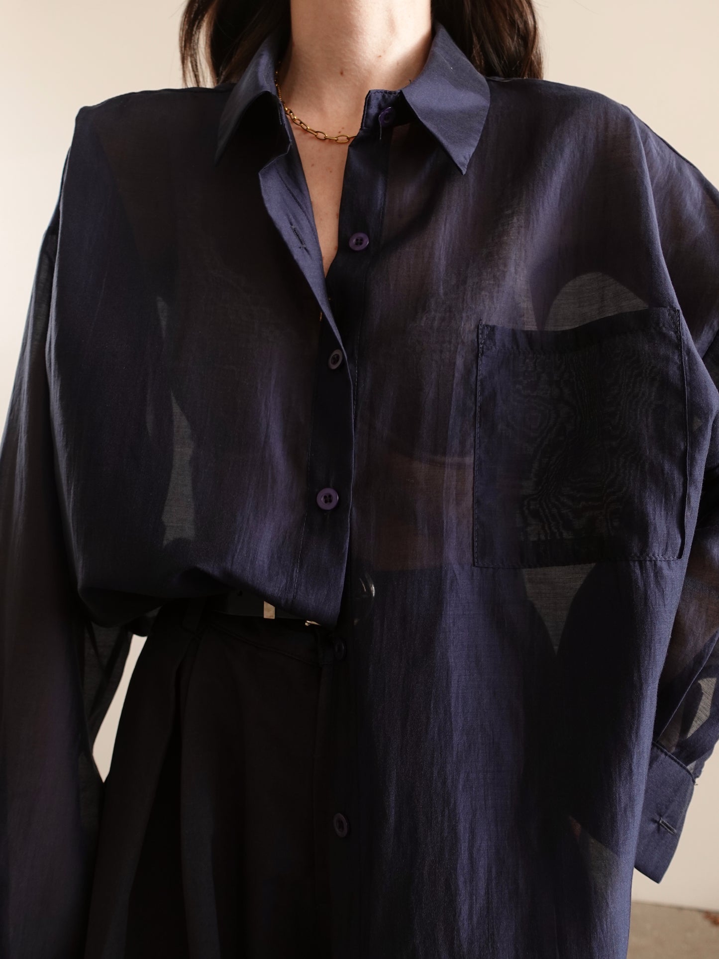 CAMICIA VELATA COLORFUL - BLU 6808