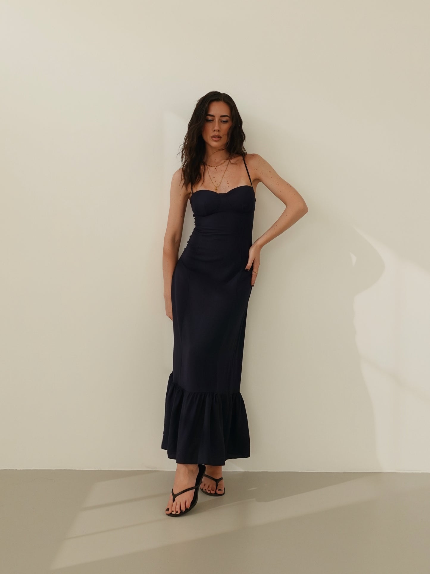 DRESS PLAYA CON COPPETTE - BLU 7071
