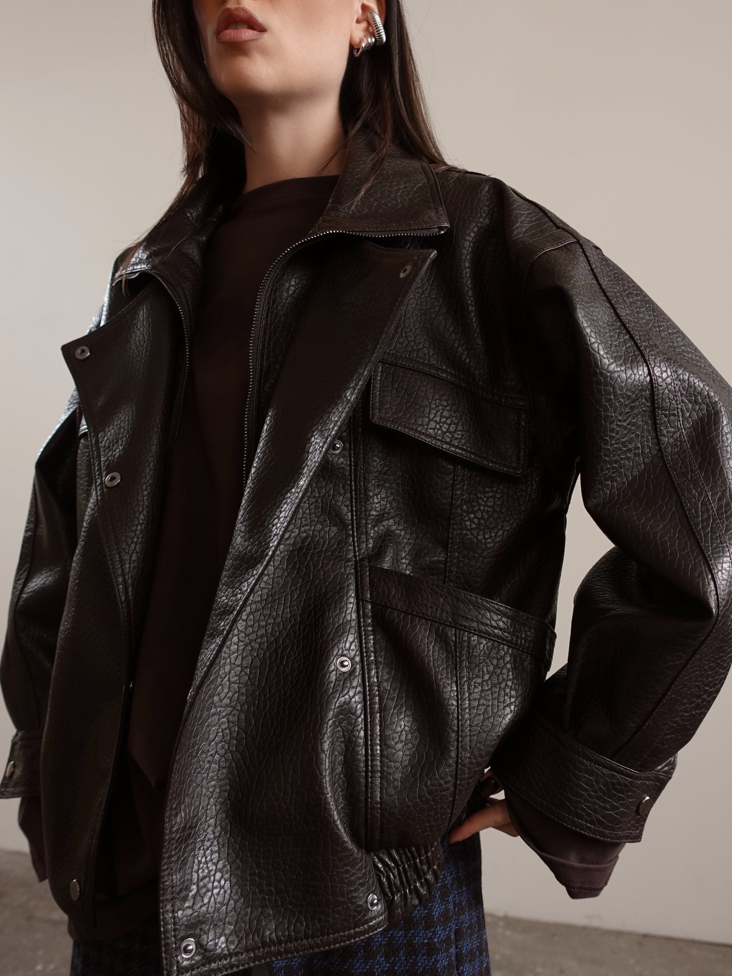 CHIODO JAPAN IN ECOPELLE - CIOCCOLATO 16182