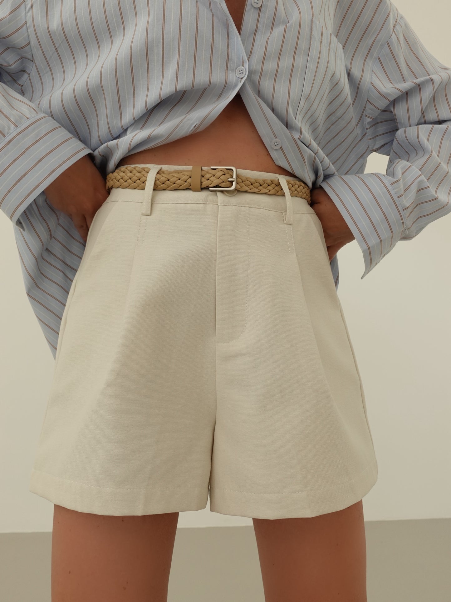 SHORTS IN COTONE BASIC - PANNA 9878
