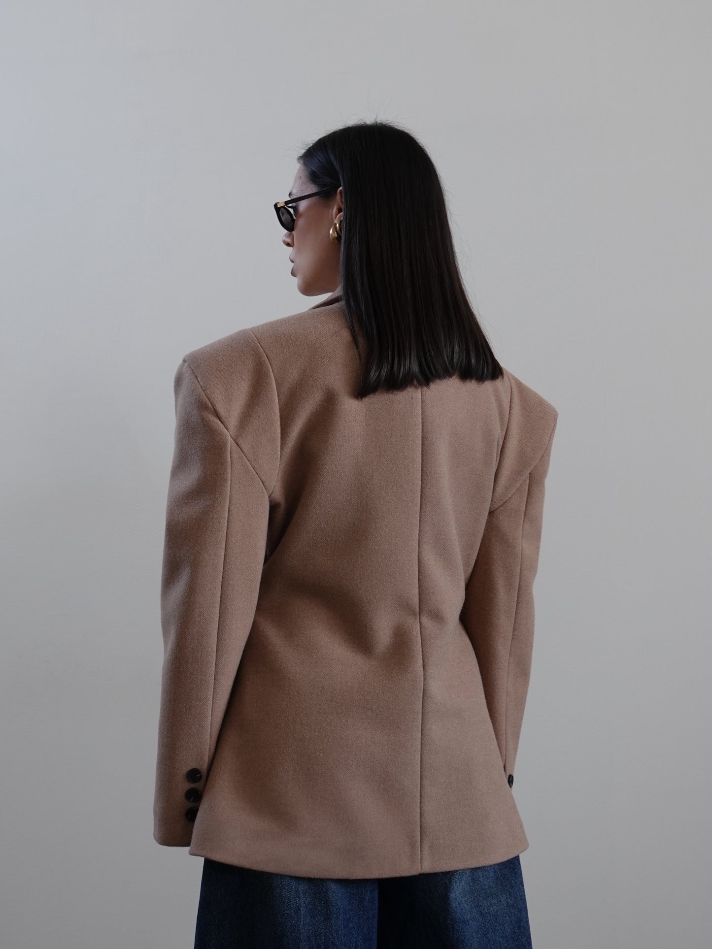 CAPPOTTO VENICE CON SPALLINE - CAMEL- GLAD01