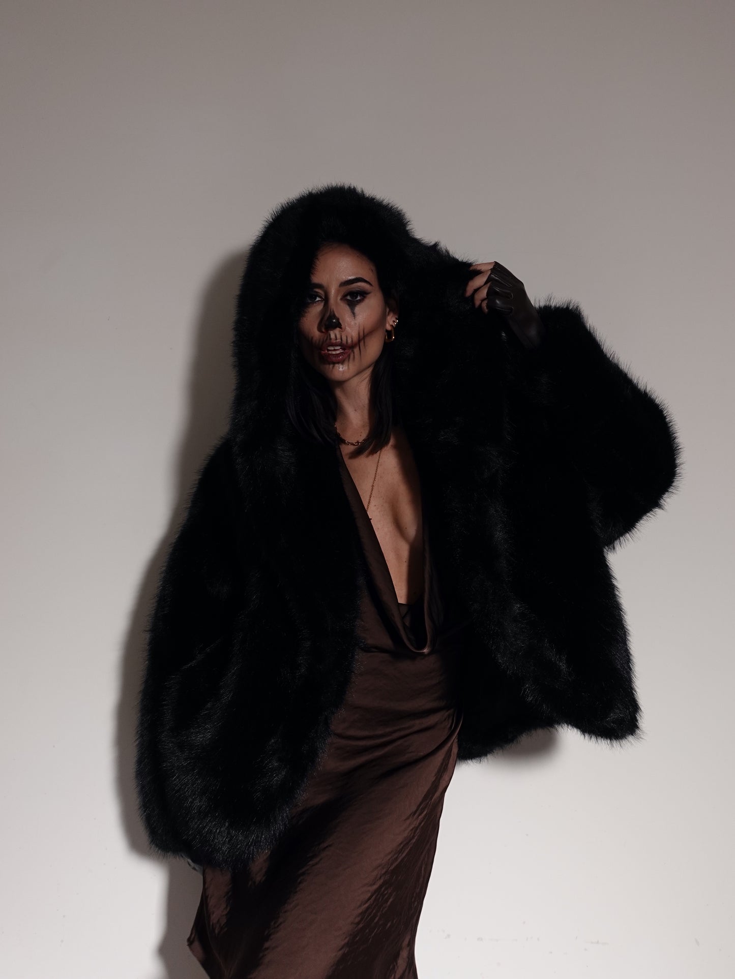 ECOFUR CON CAPPUCCIO MONTREUX - NERO 544