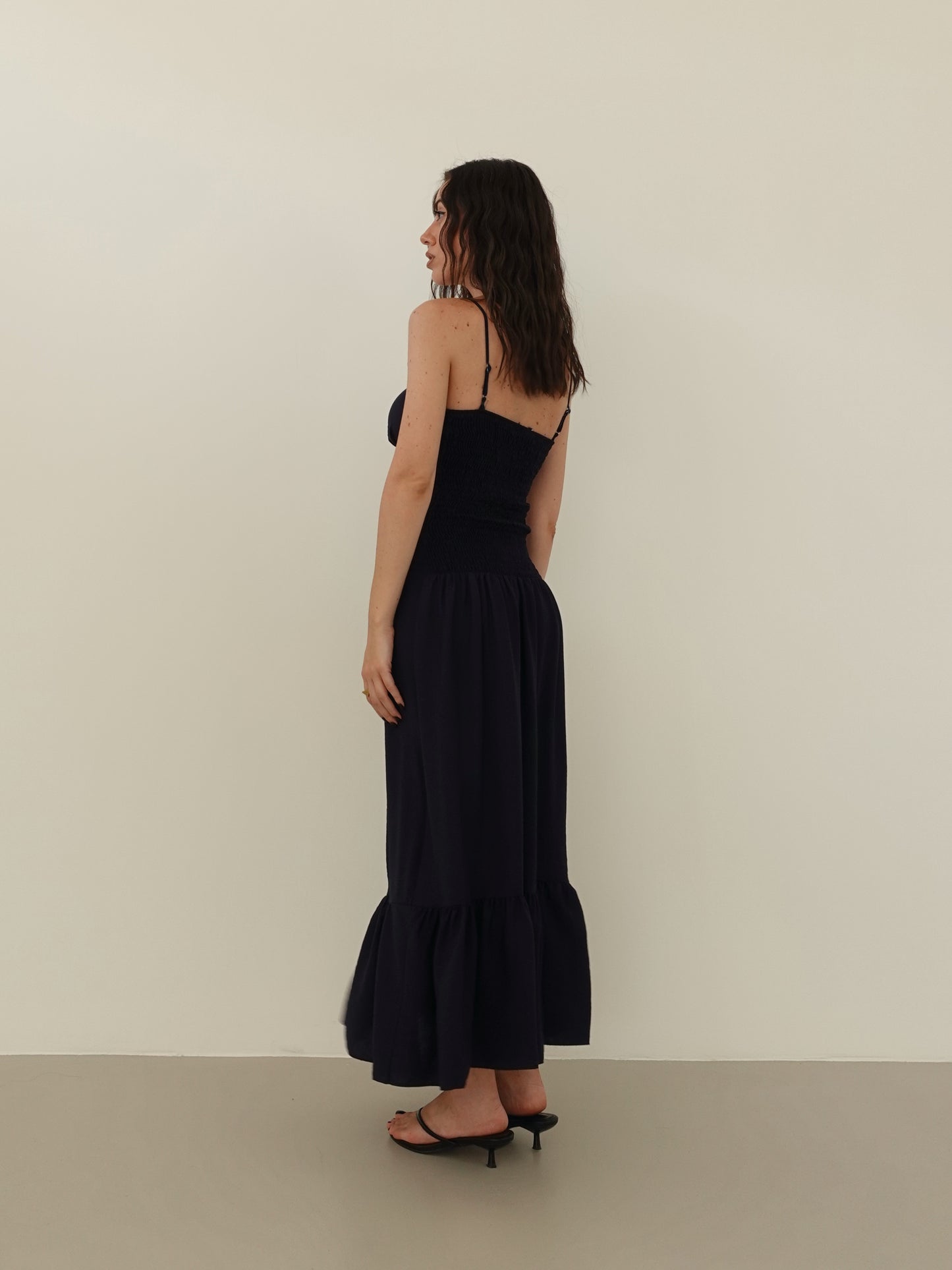 DRESS PLAYA CON COPPETTE - BLU 7071