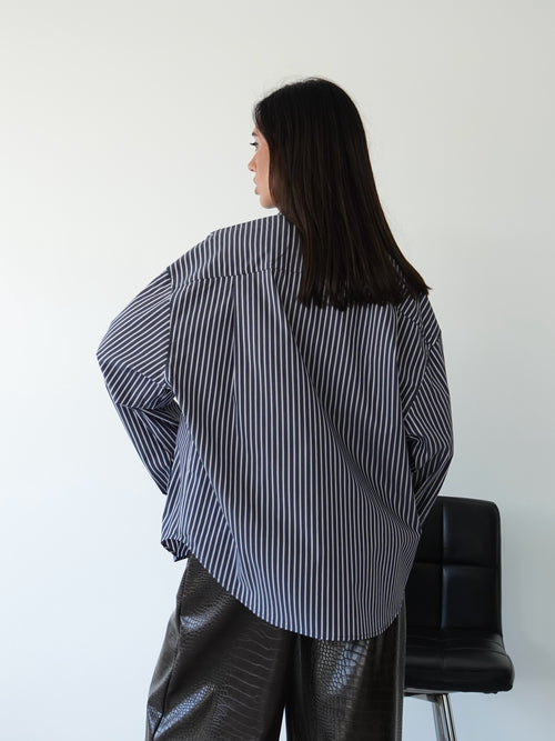 CAMICIA A RIGHE MELBOURNE - BLU 8886